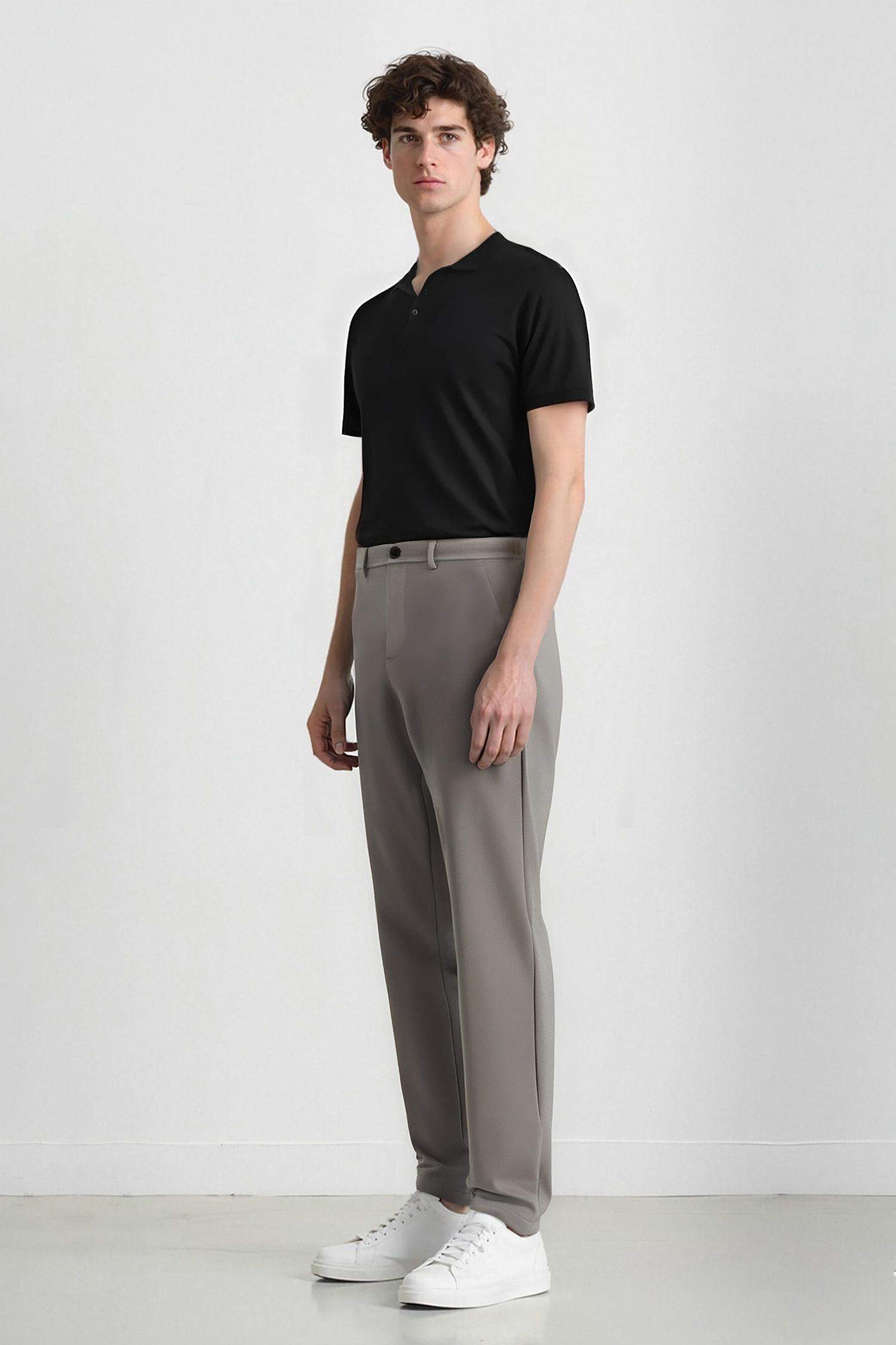 Basic Straight Leg Summer Fabric Joggers