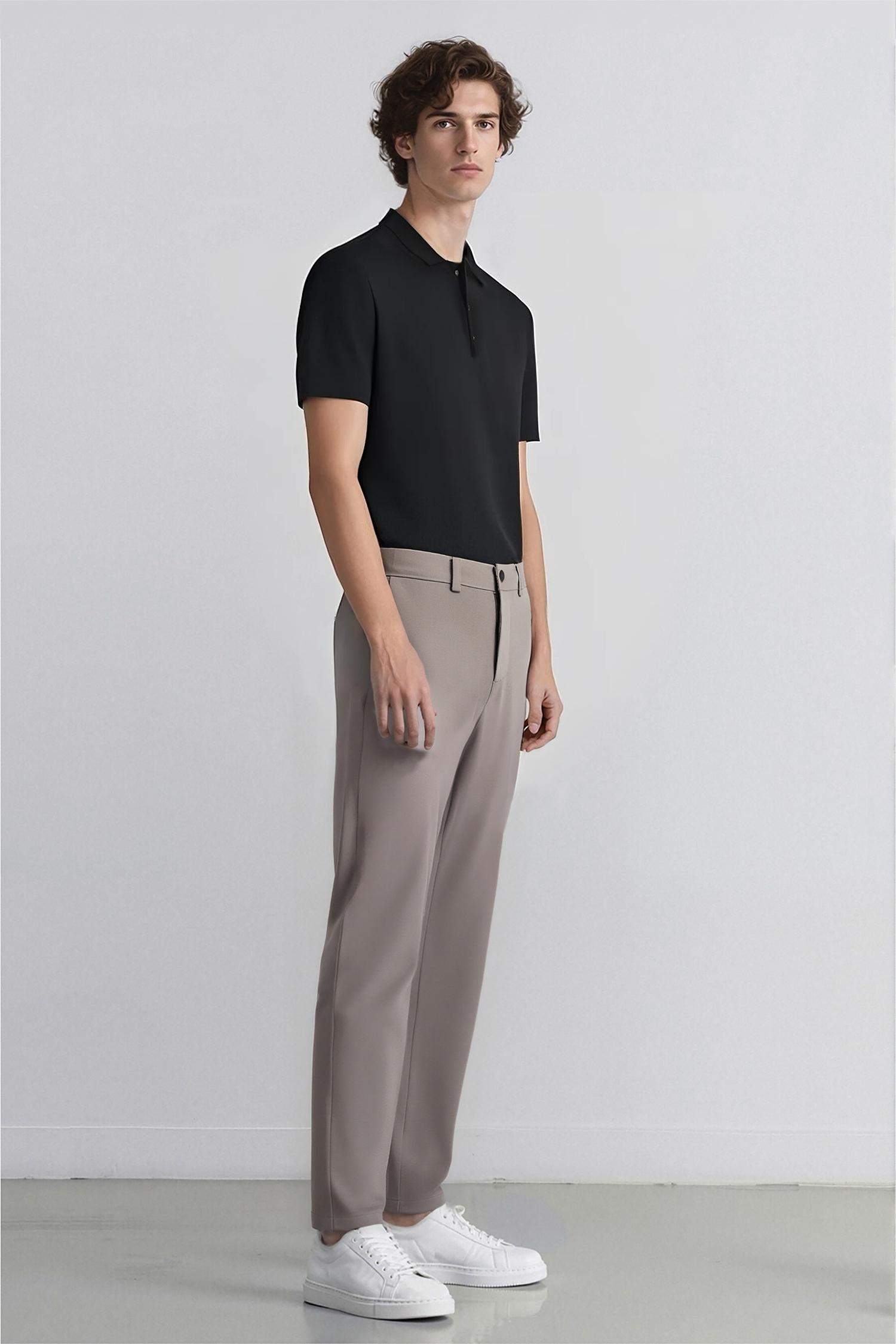 Basic Straight Leg Summer Fabric Joggers