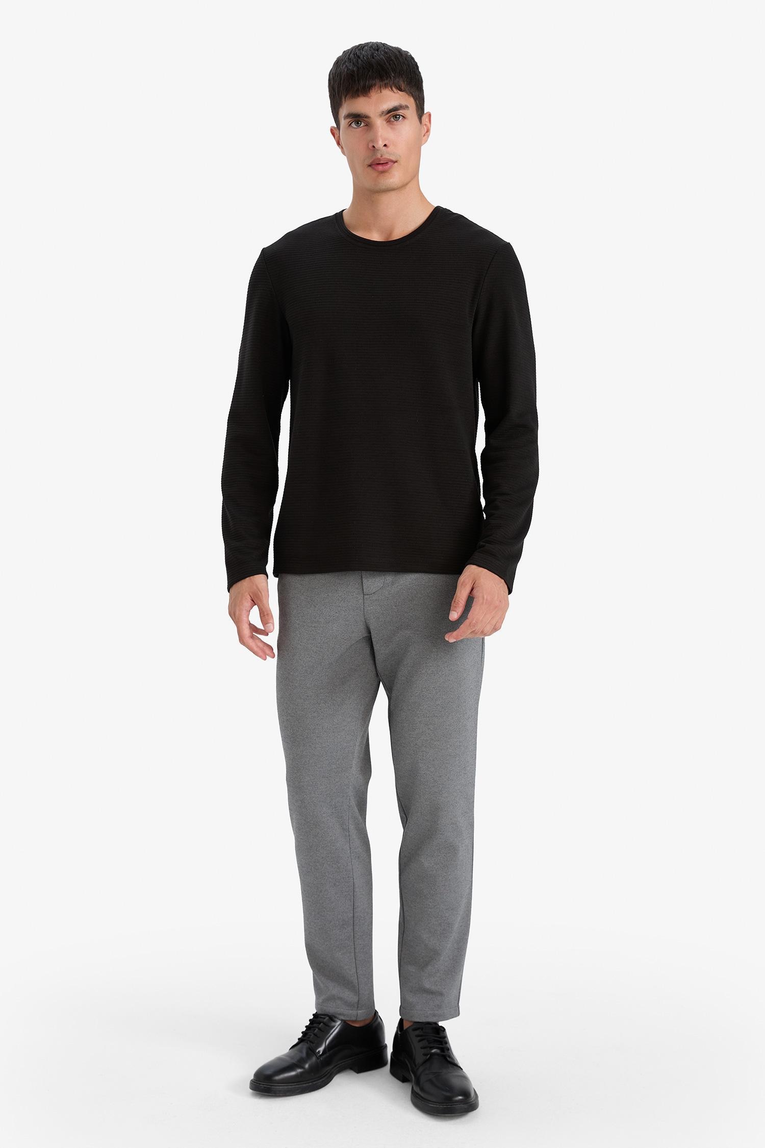 DeFacto Esnek Kumaş Jogger Düz Paça Pantolon görsel 3
