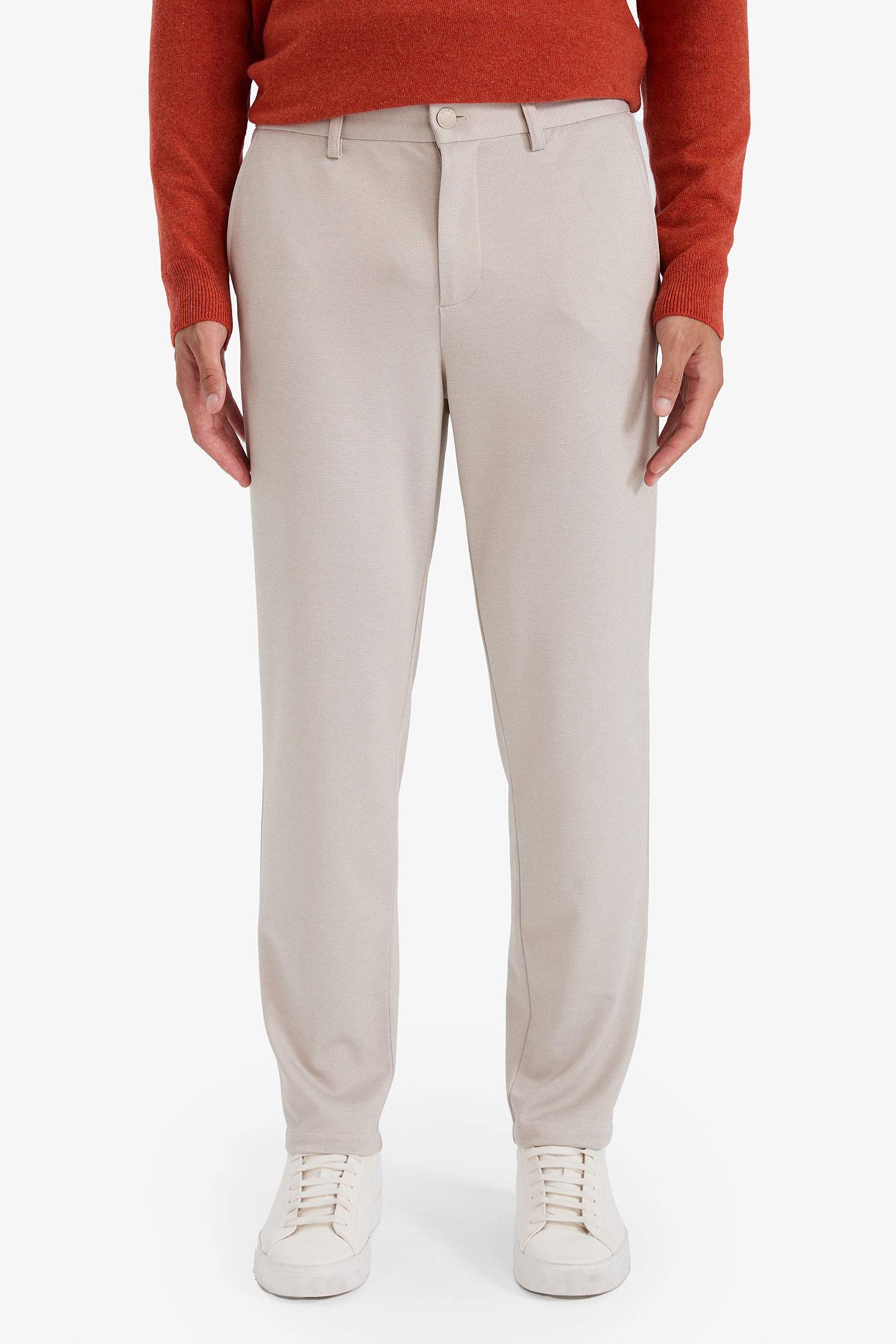 Tailored Fit Straight Leg Trousers