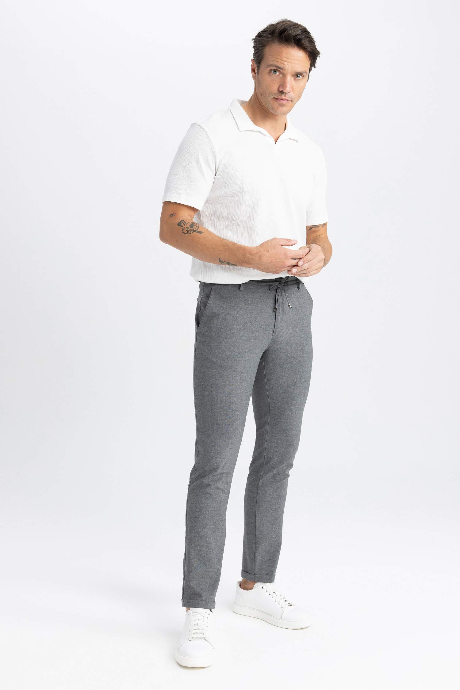 Mineral Grey Stretch Joggers