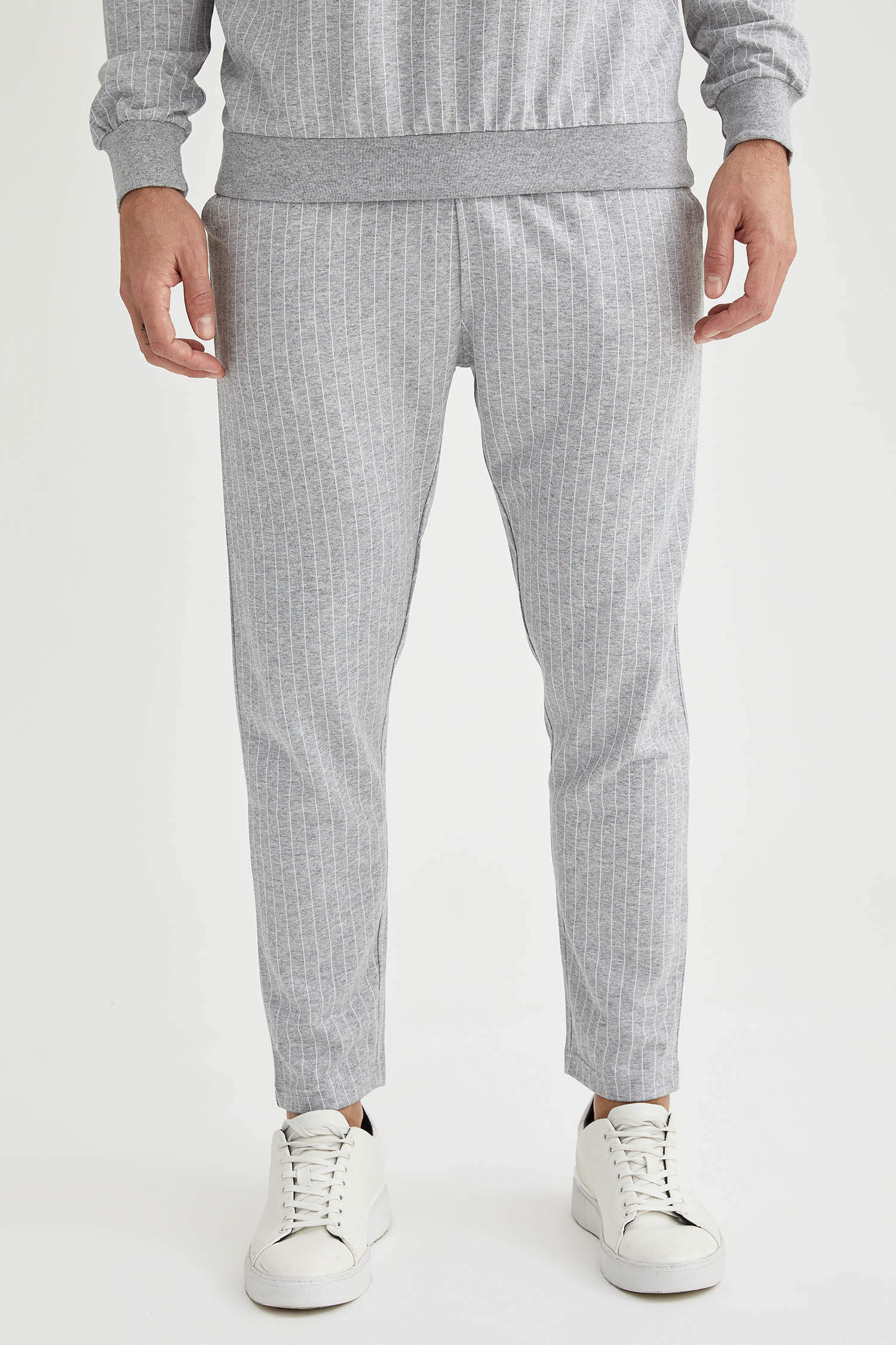 ASOS DESIGN coord straight leg knitted trouser in grey marl  ASOS