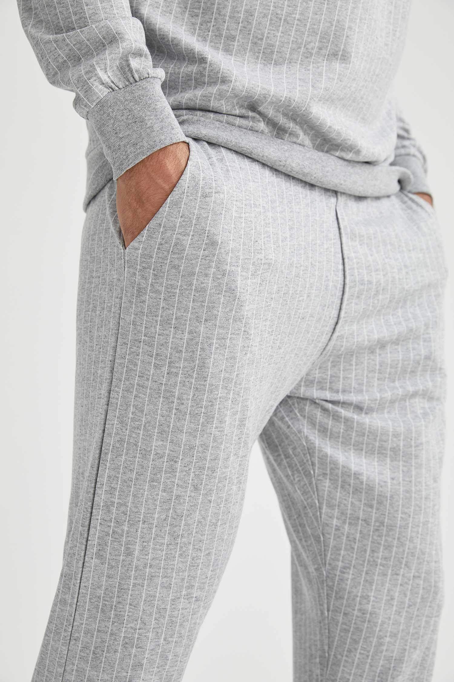 Sosandar Knitted Rib Wide Leg Trousers Light Grey at John Lewis  Partners