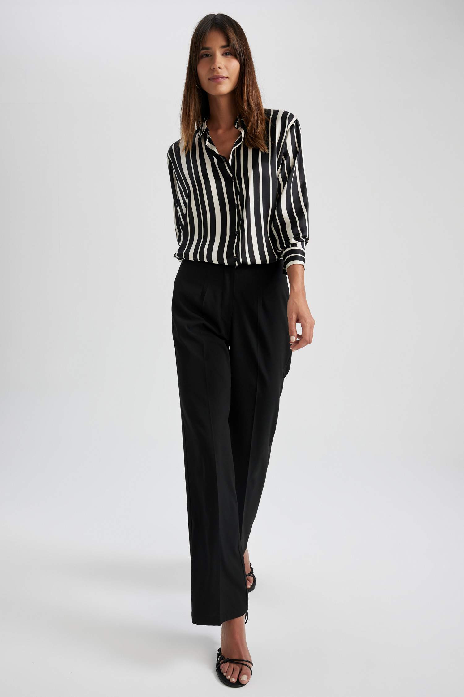 Рубашка оверсайз с длинным рукавом