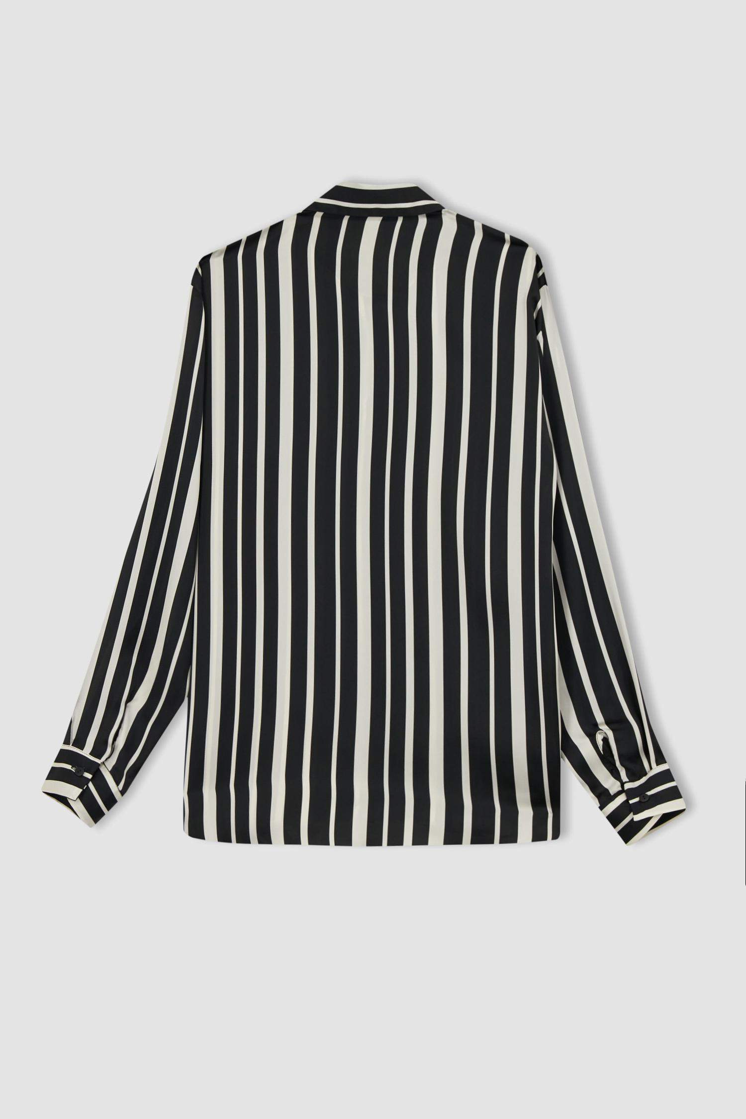 Рубашка оверсайз с длинным рукавом