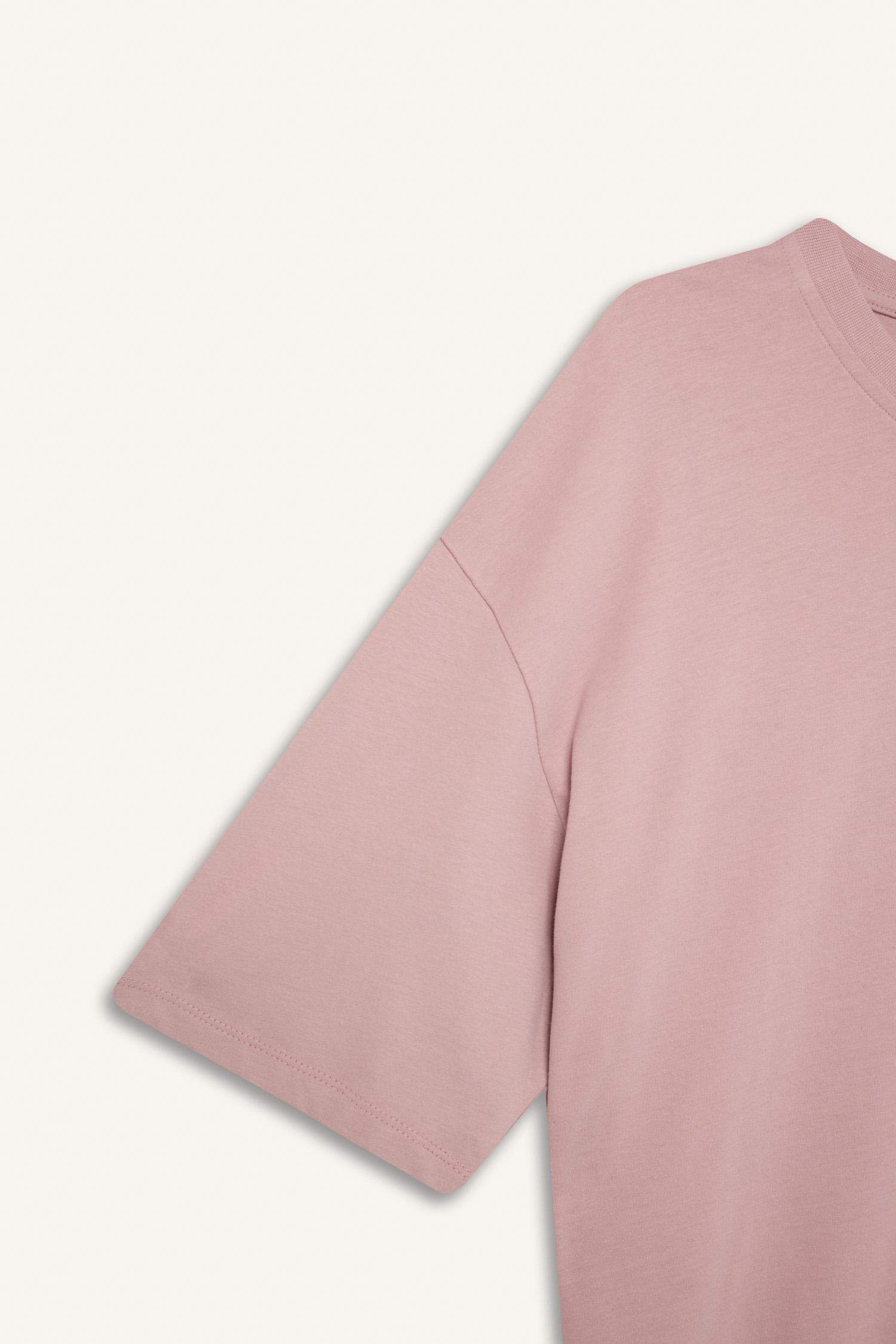 Oversize Fit Crew Neck Basic Cotton T-Shirt