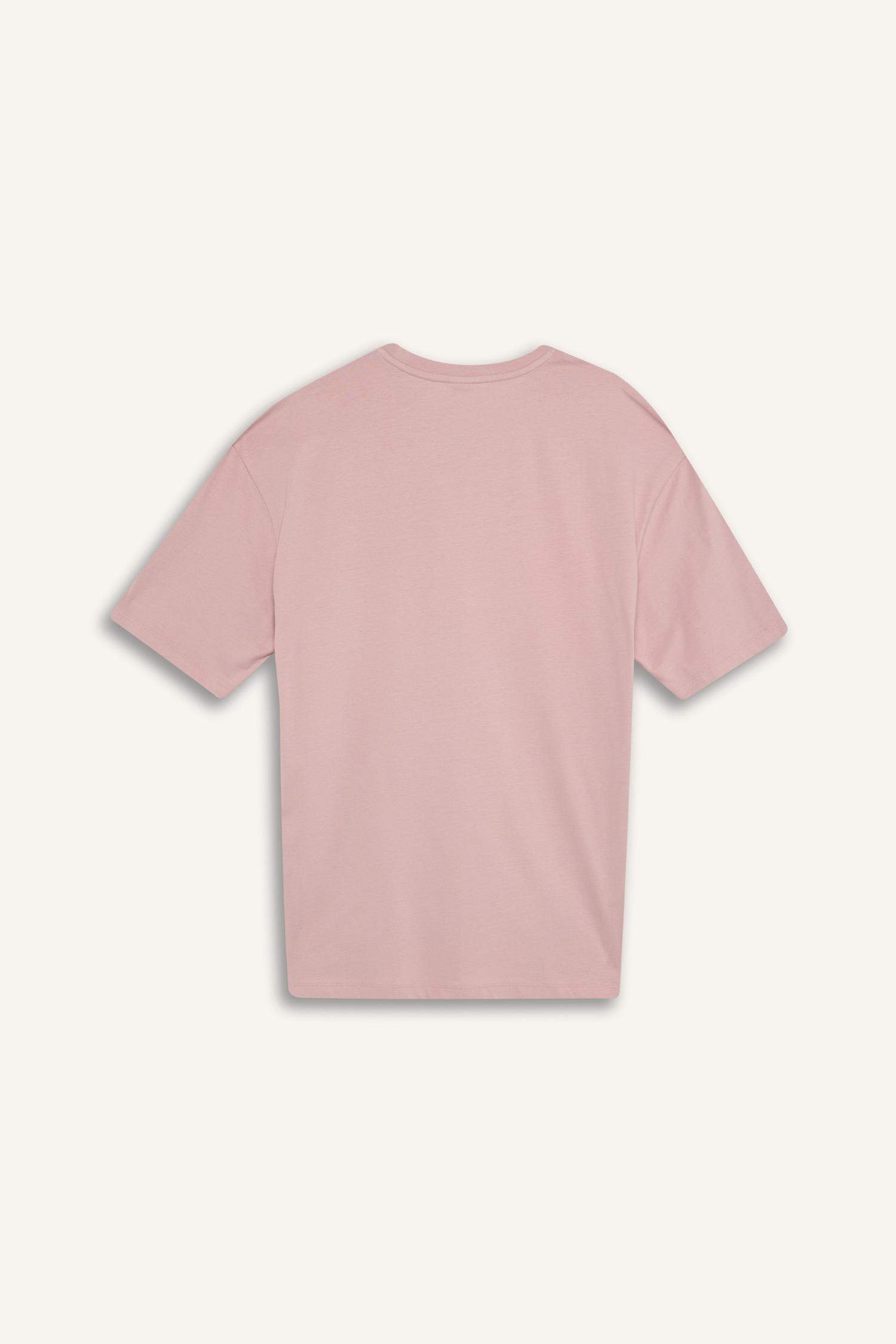 Oversize Fit Crew Neck Basic Cotton T-Shirt