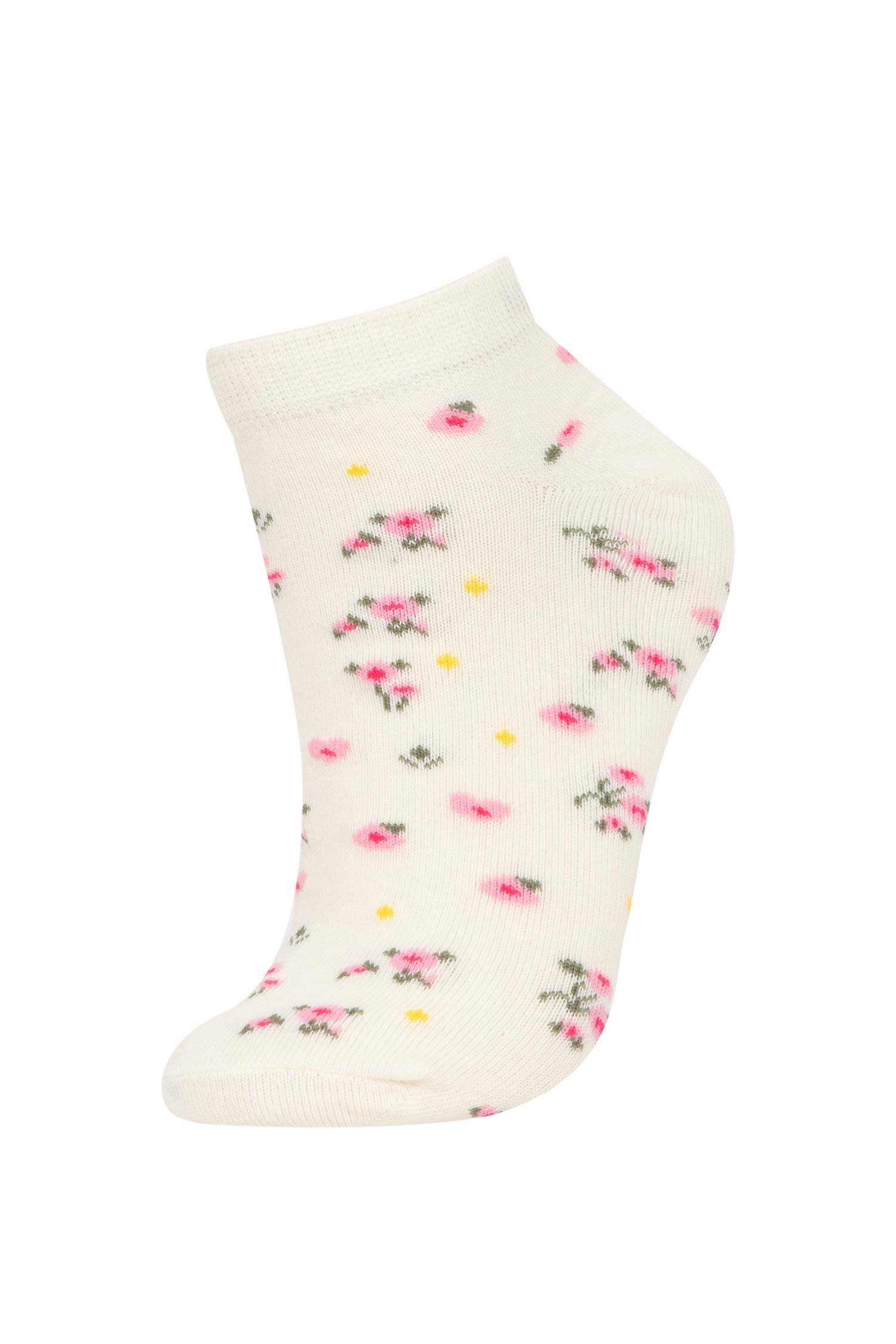 Patterned 5 Pack Booties Socks