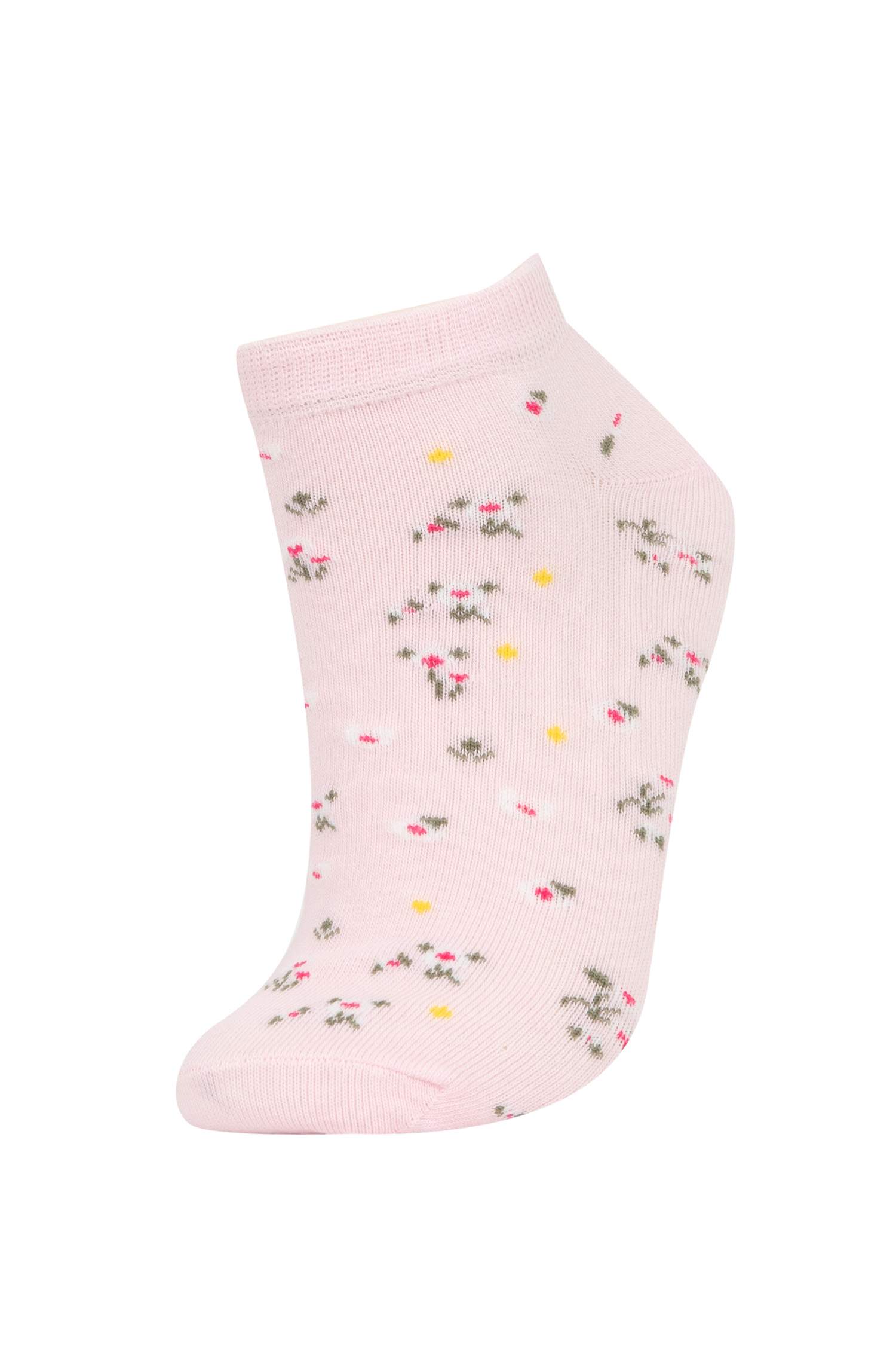 Patterned 5 Pack Booties Socks