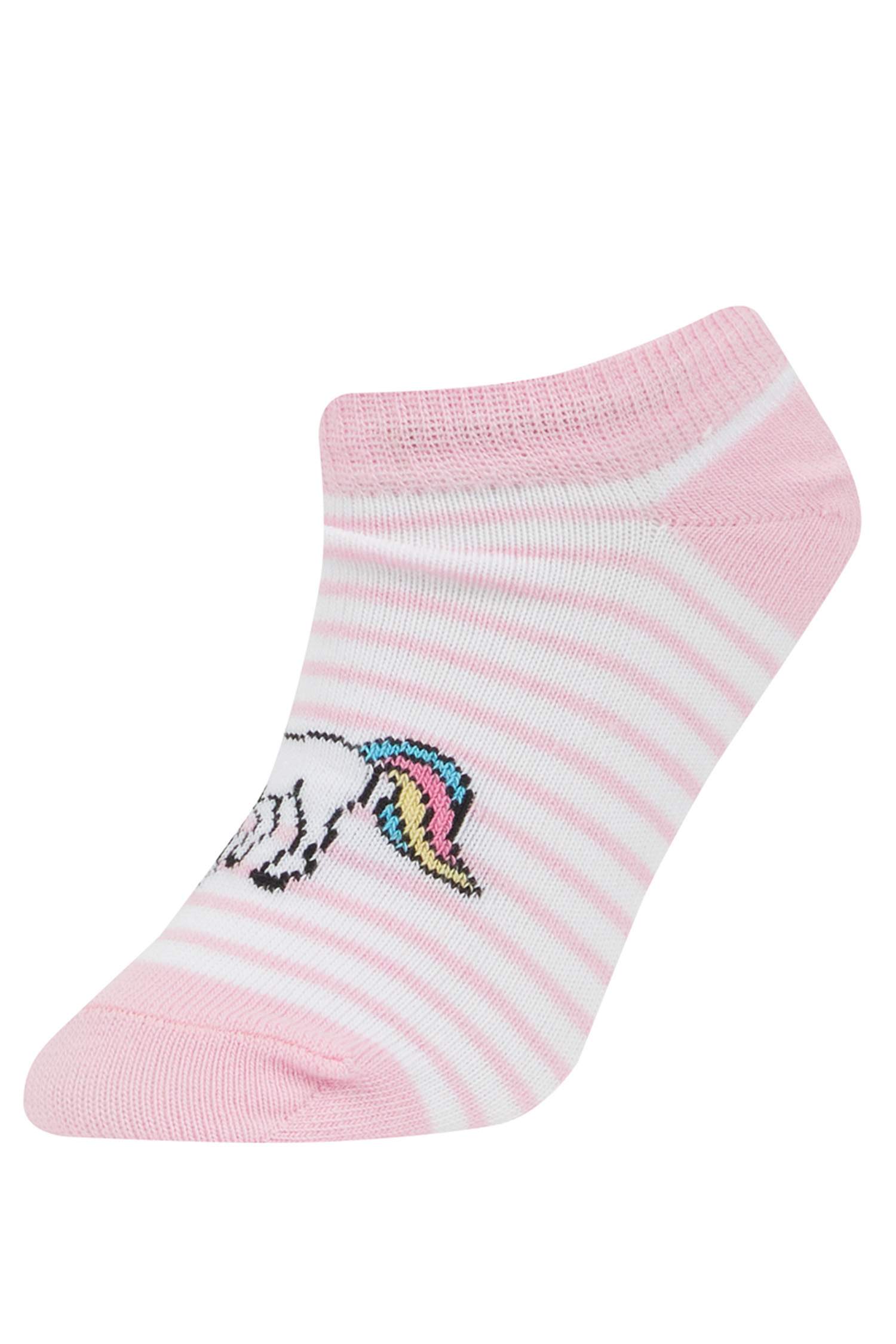 Kız Çocuk 5'li Pamuklu Patik Çorap