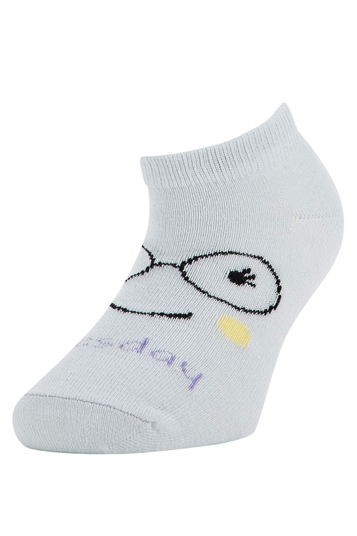 جوارب قصيرة قطنية للبنات - 7 أزواج