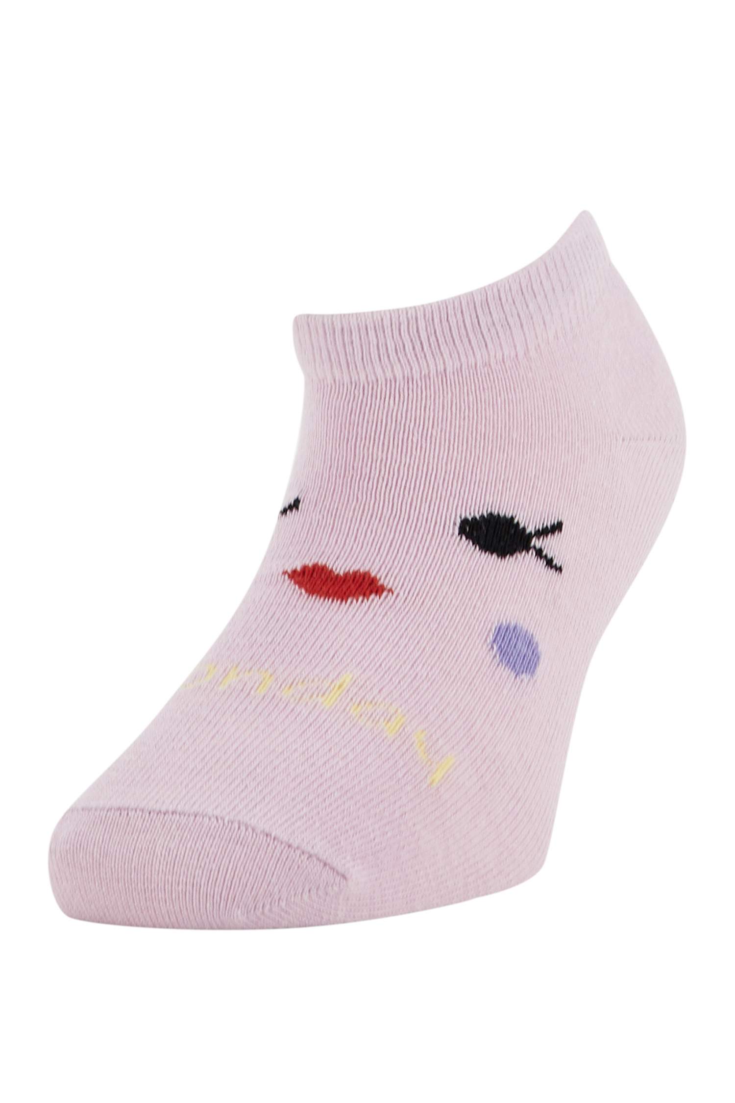 جوارب قصيرة قطنية للبنات - 7 أزواج