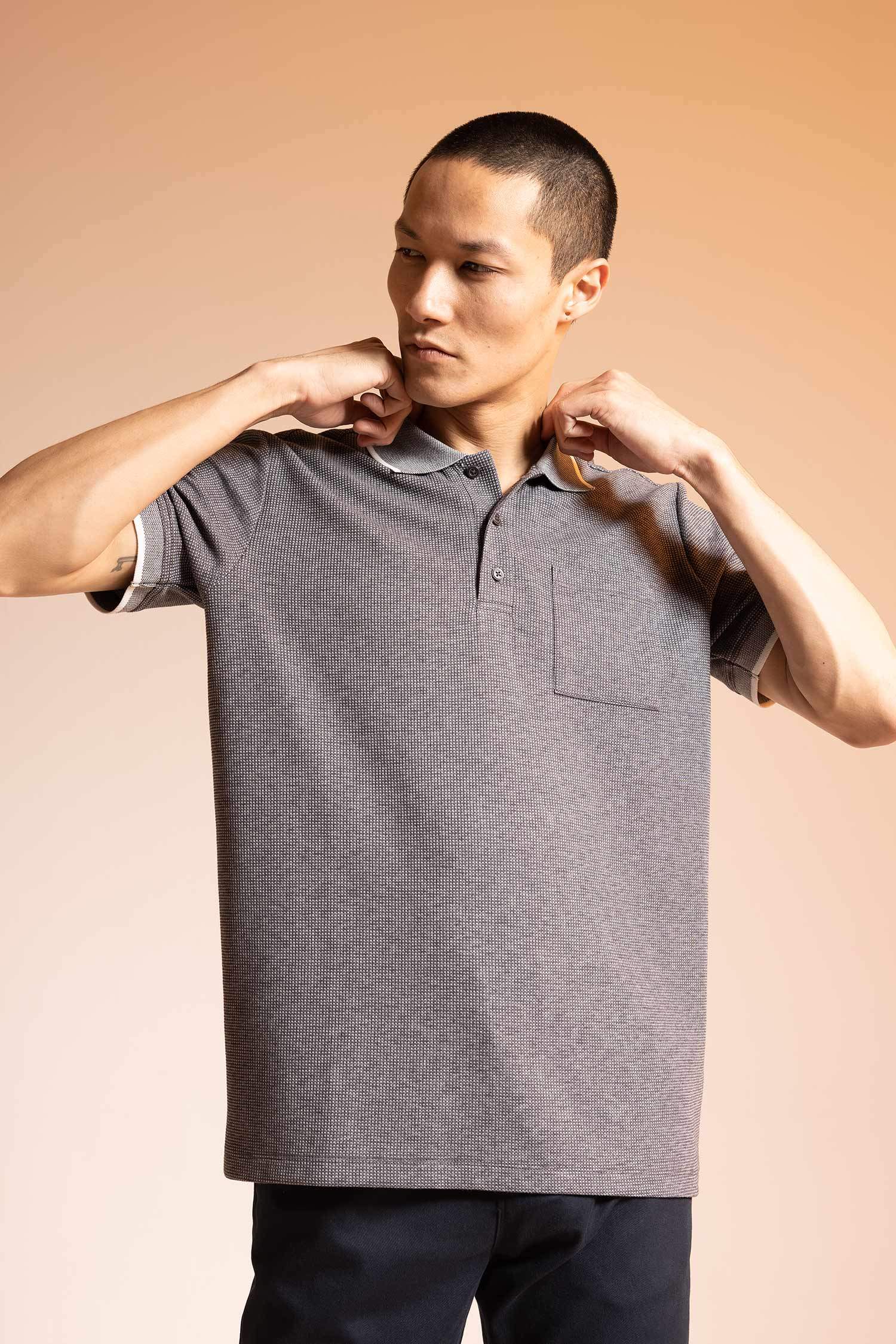 Футболка поло стандартного кроя