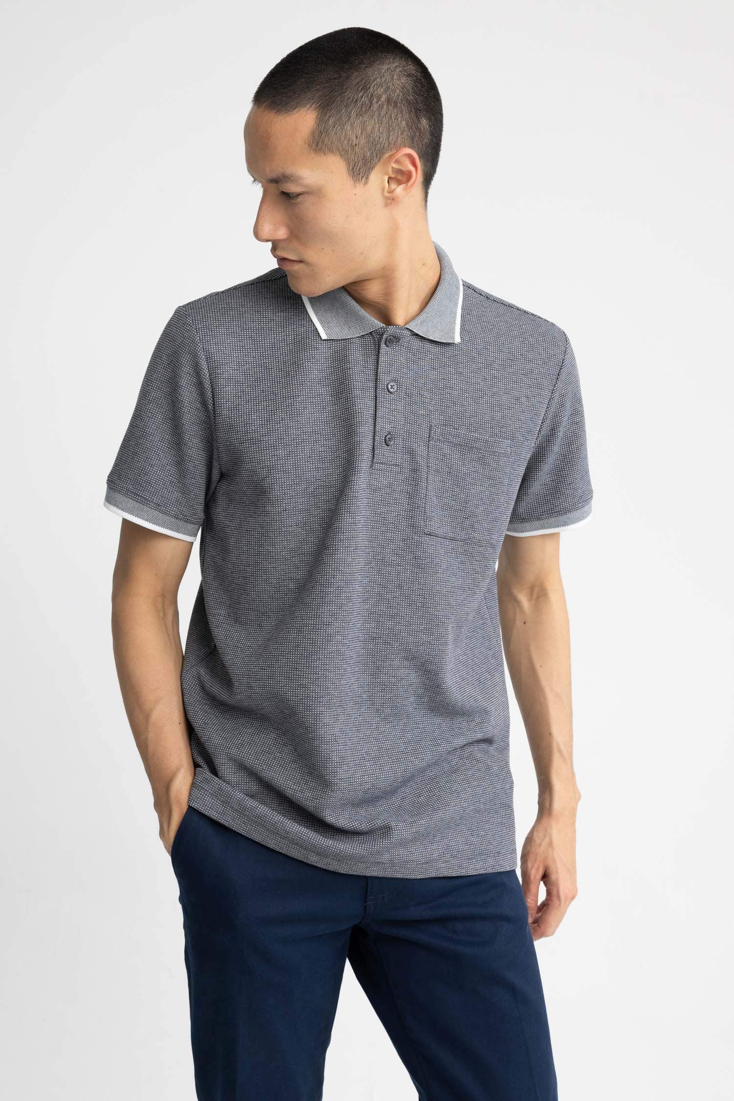 Футболка поло стандартного кроя