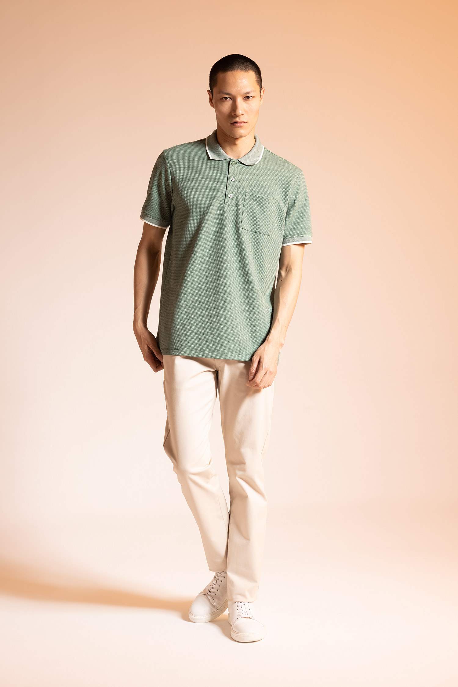 Футболка поло стандартного кроя