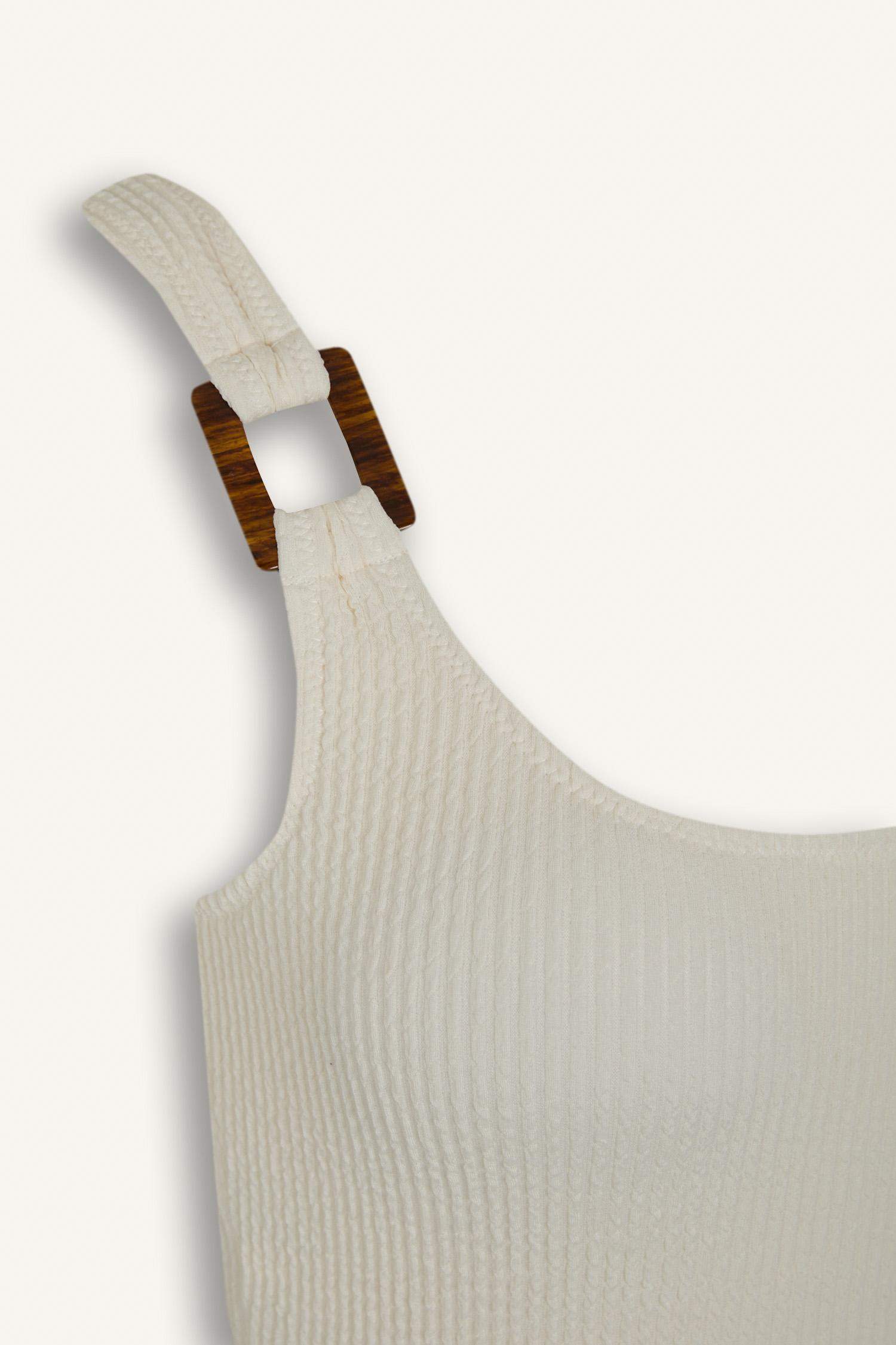 Fall in Love Regular Fit Crepe Swimsuit