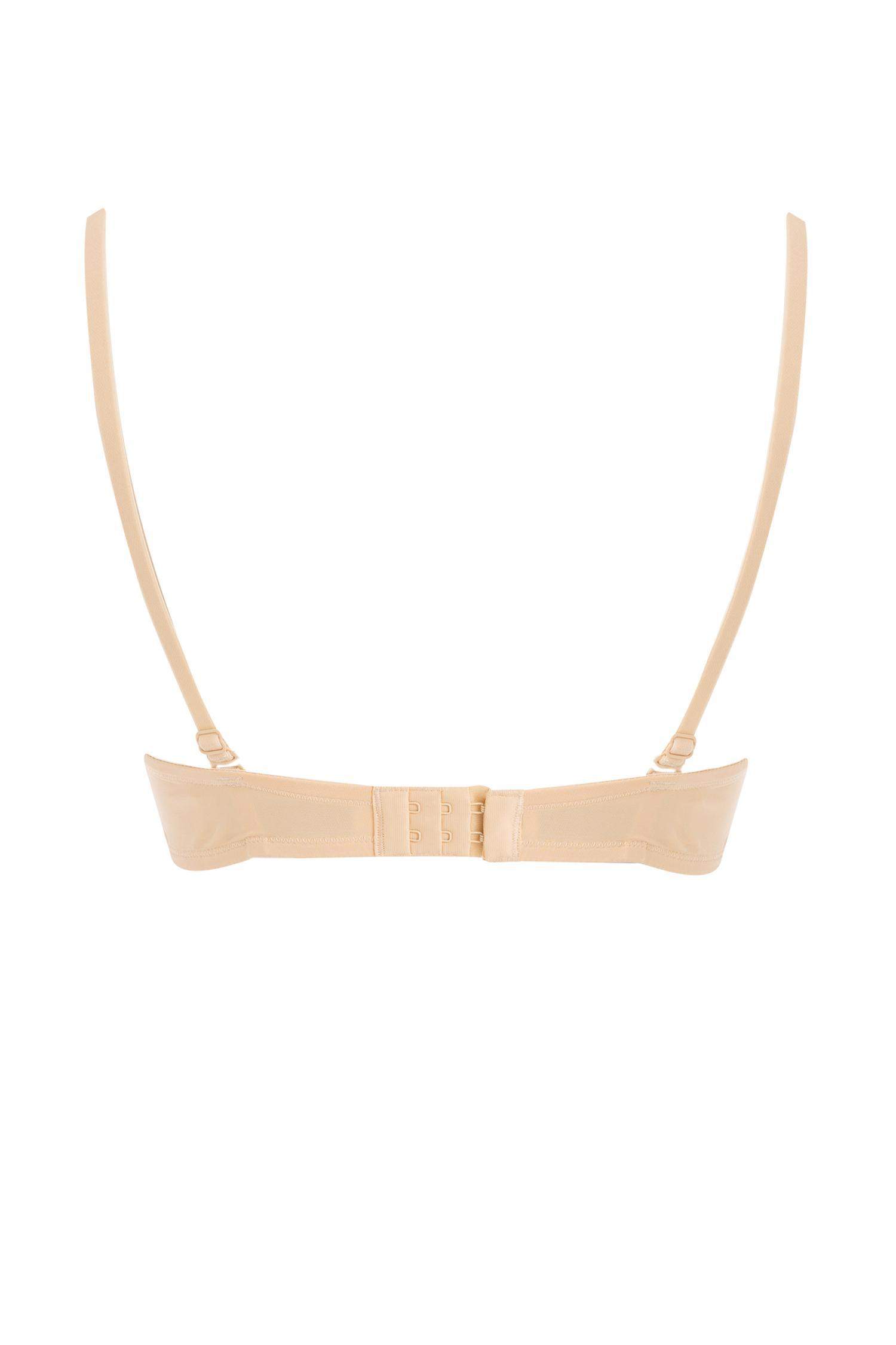 Micro Kaplı Full Push Up Straplez Sütyen