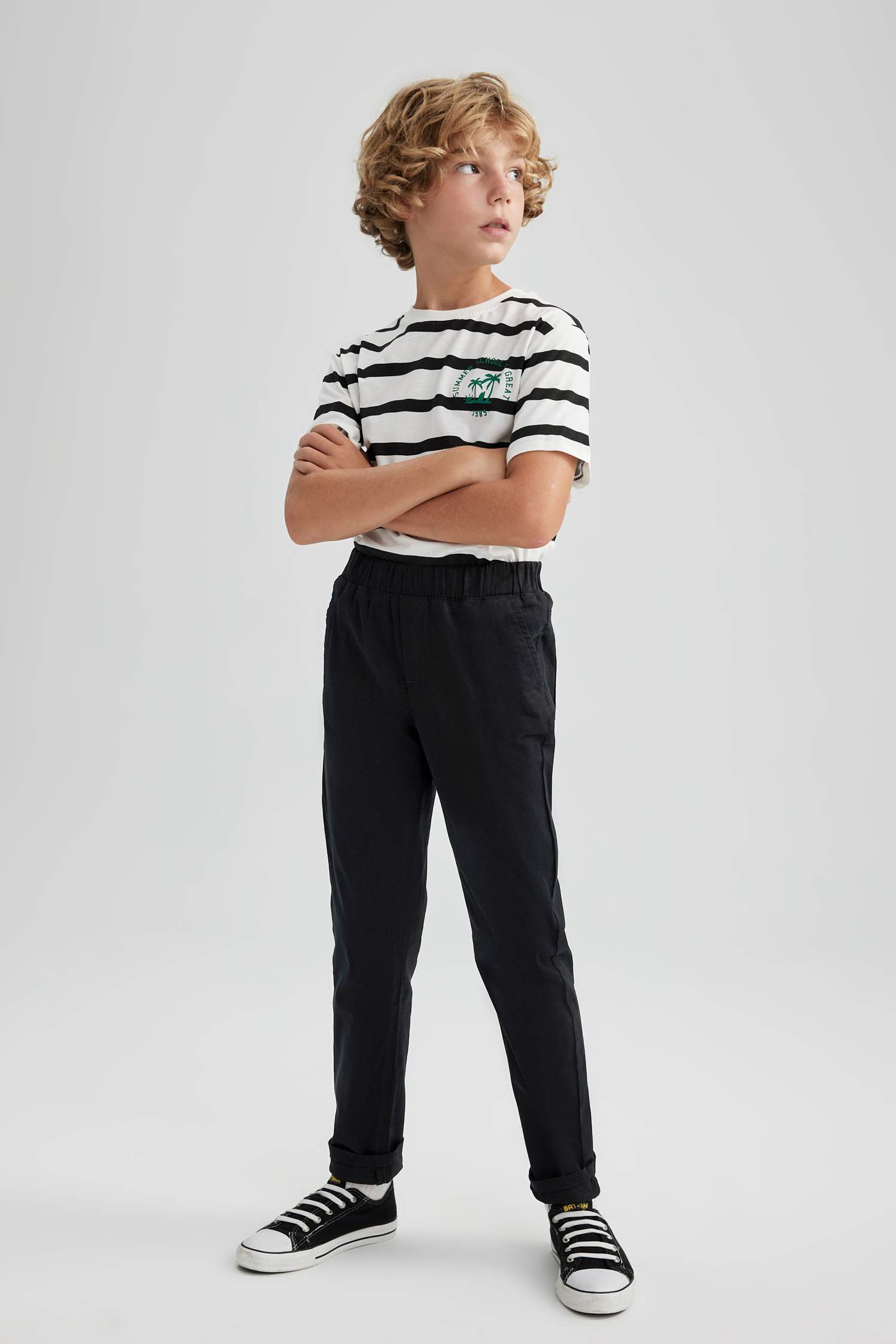 Regular Fit Gabardine Trousers
