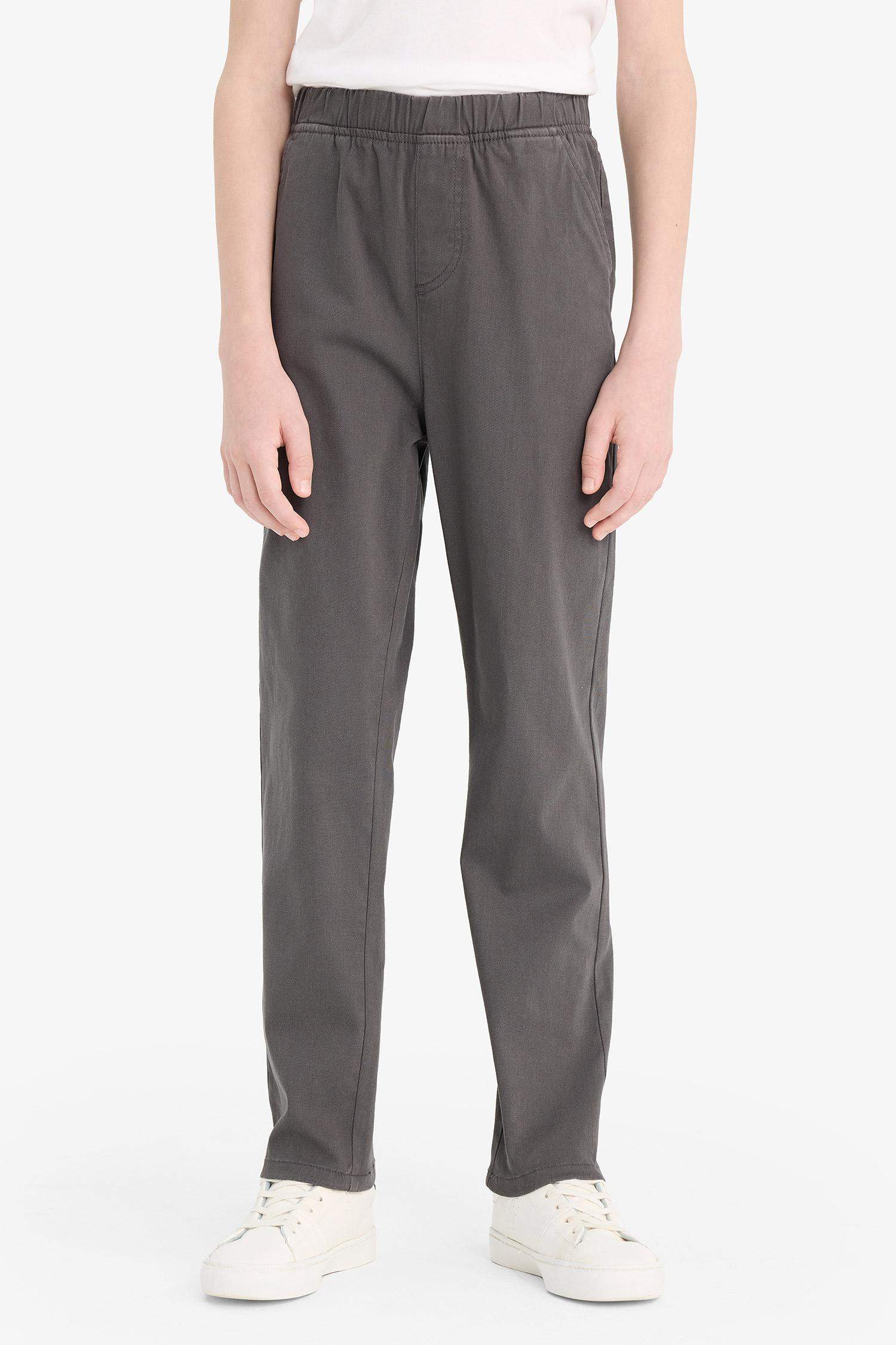 Boy Straight Leg Gabardine Trousers