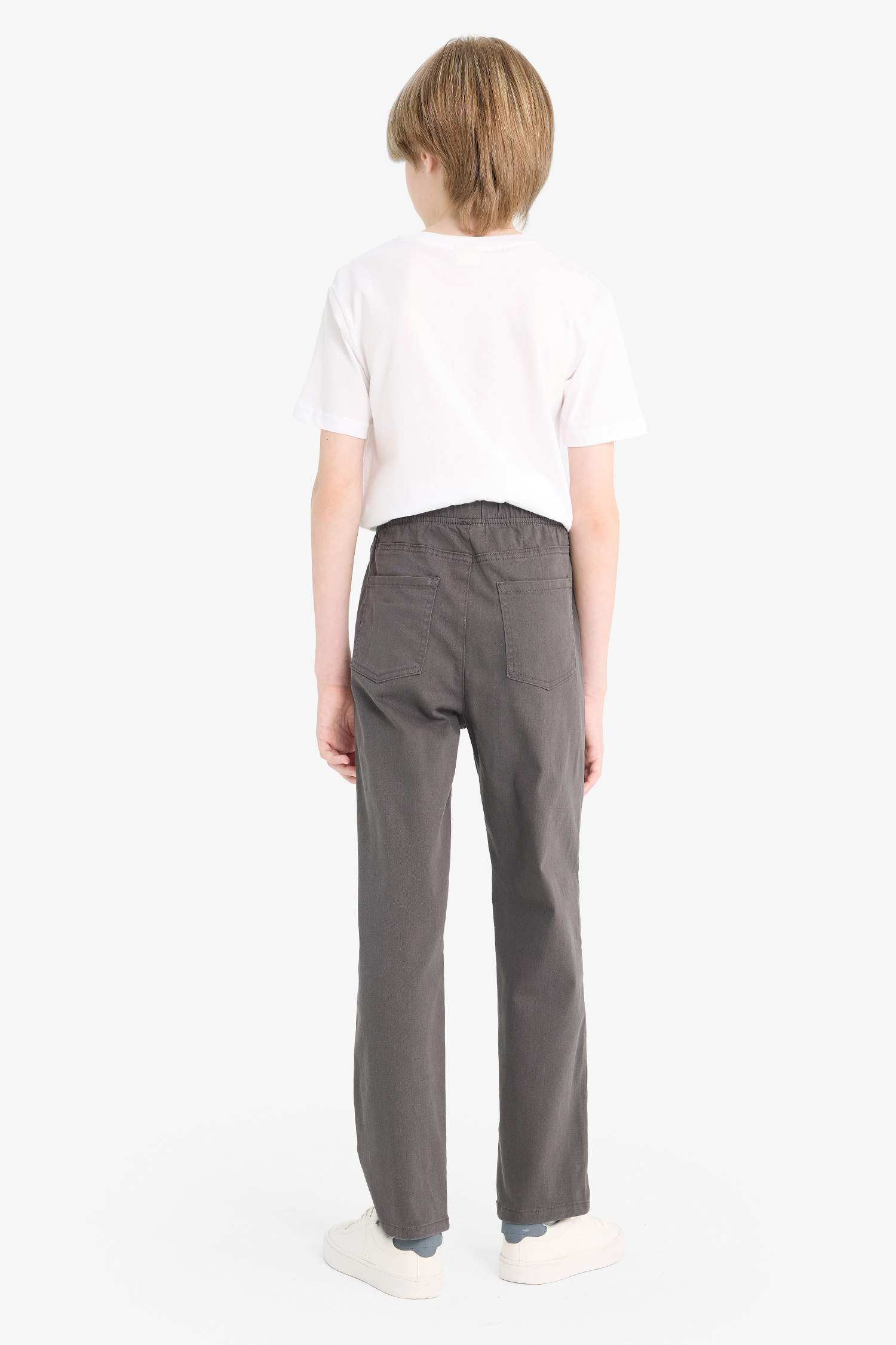 Boy Straight Leg Gabardine Trousers