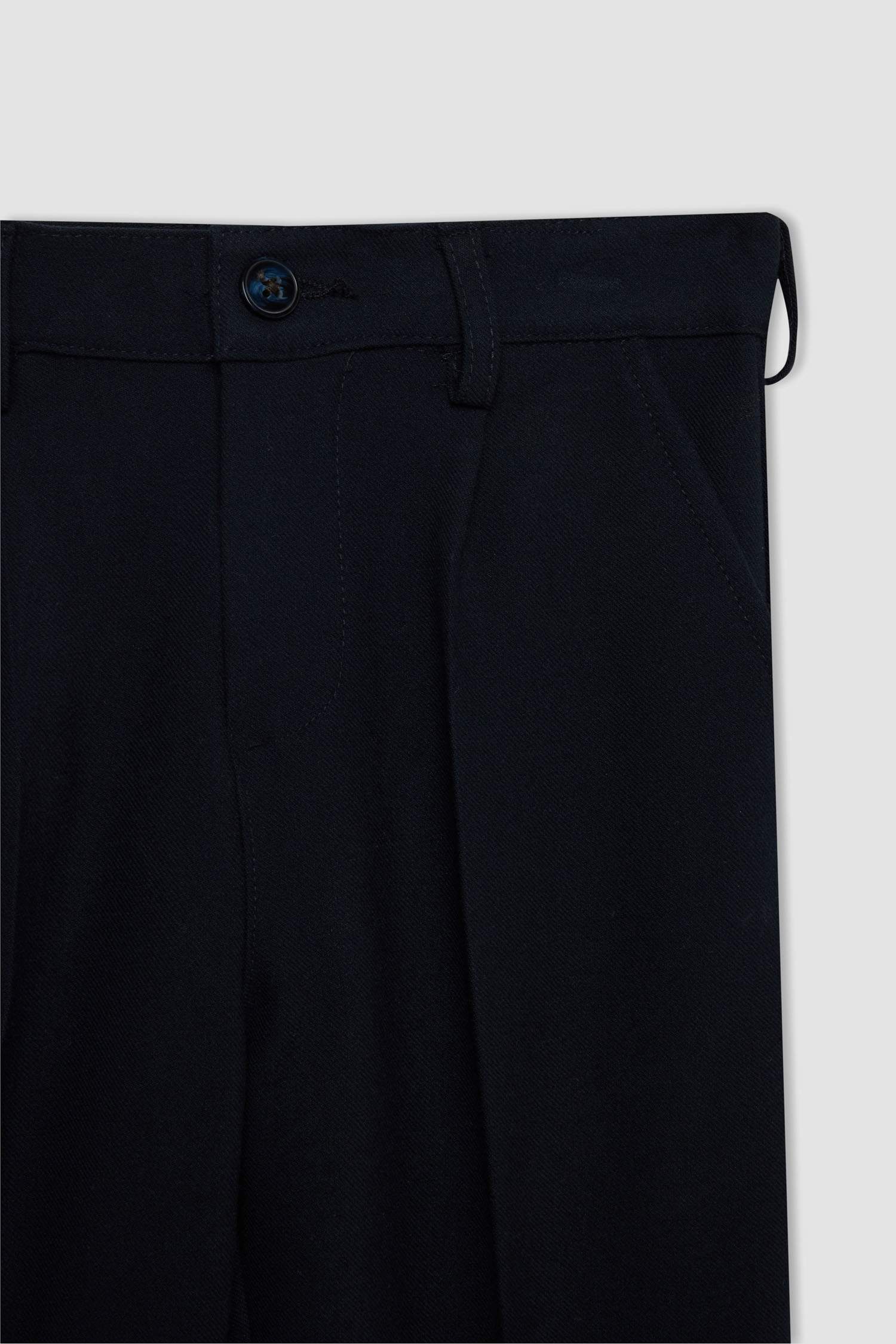 Boy Straight Leg Black School Pants