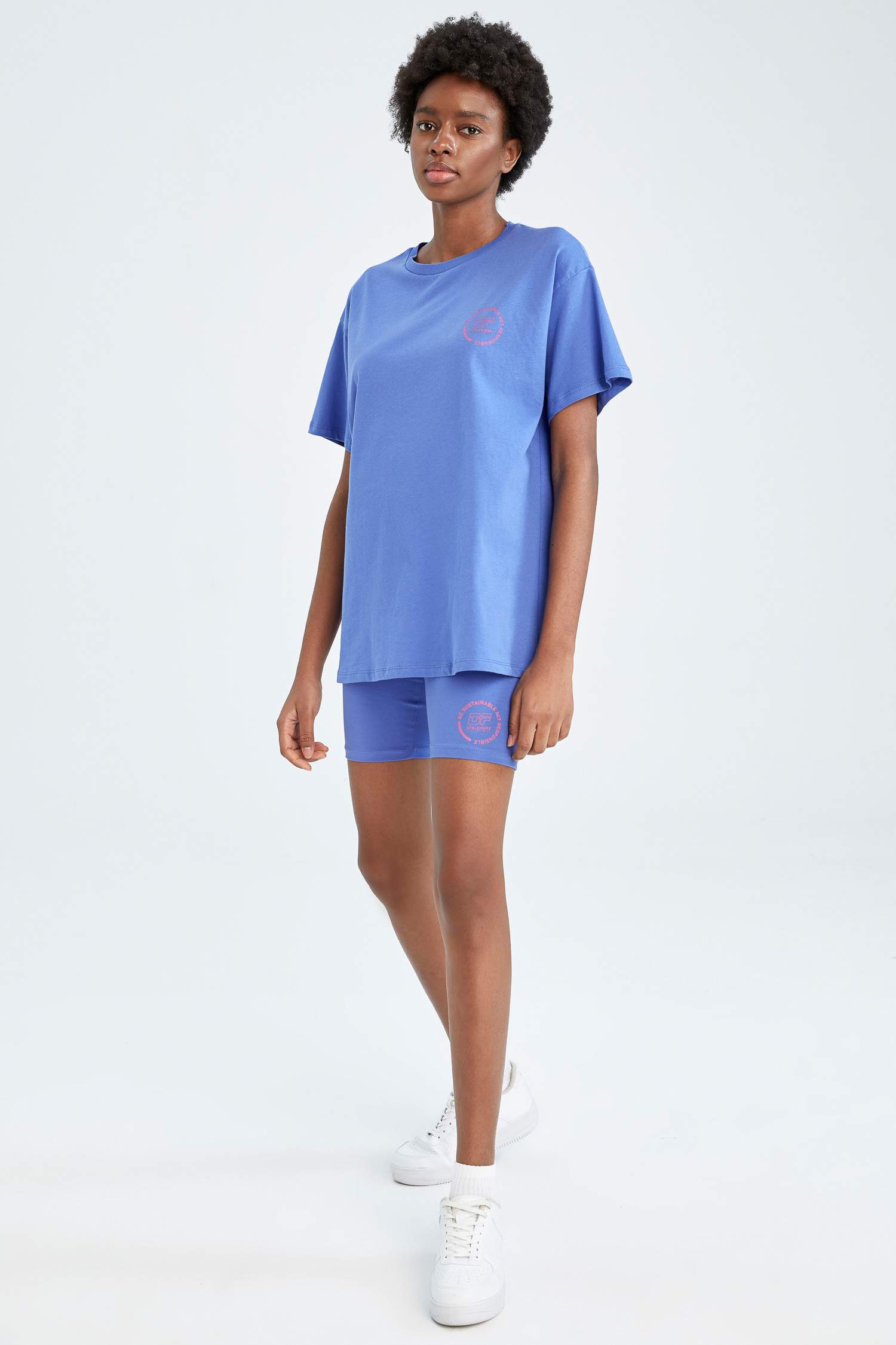 سروال ضيق قطن بساق مطاطي بايكر