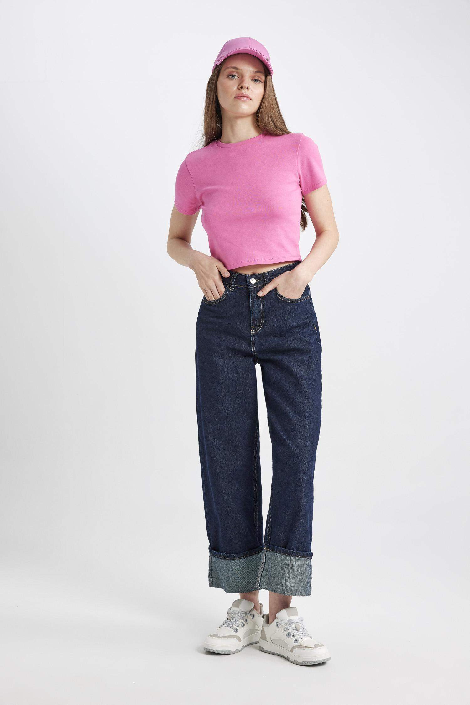 تيشيرت نص ردن سليم فيت