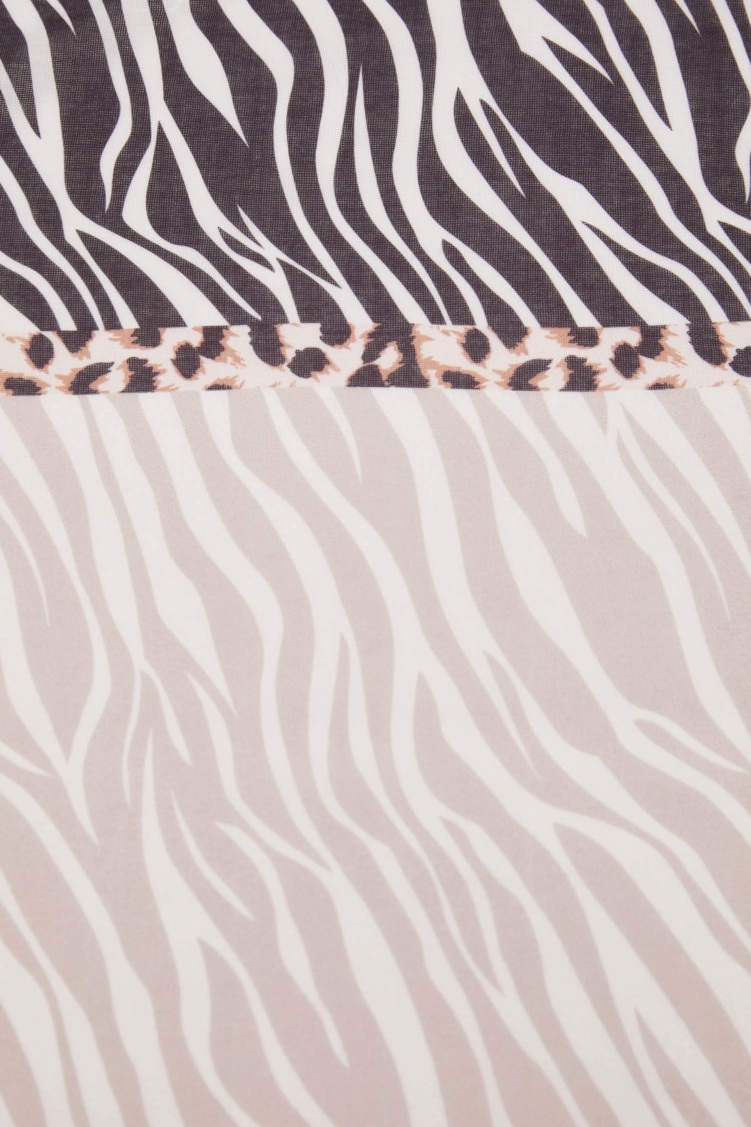 Defacto Zebra Desenli Şal. 2