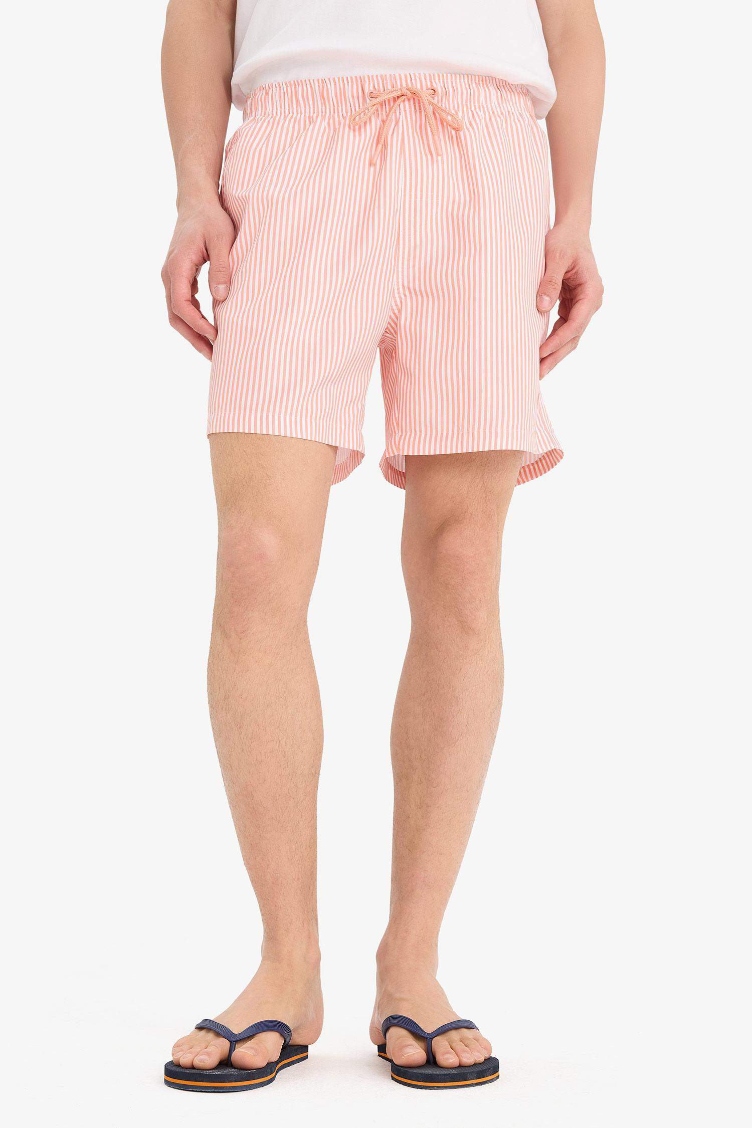 Striped Short Swim Shorts