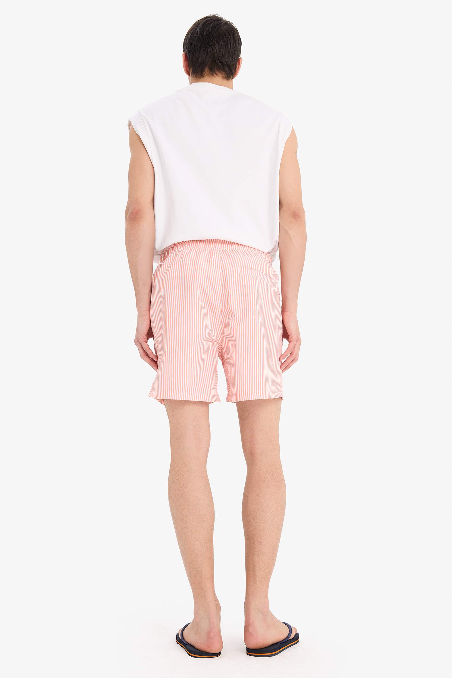 Striped Short Swim Shorts