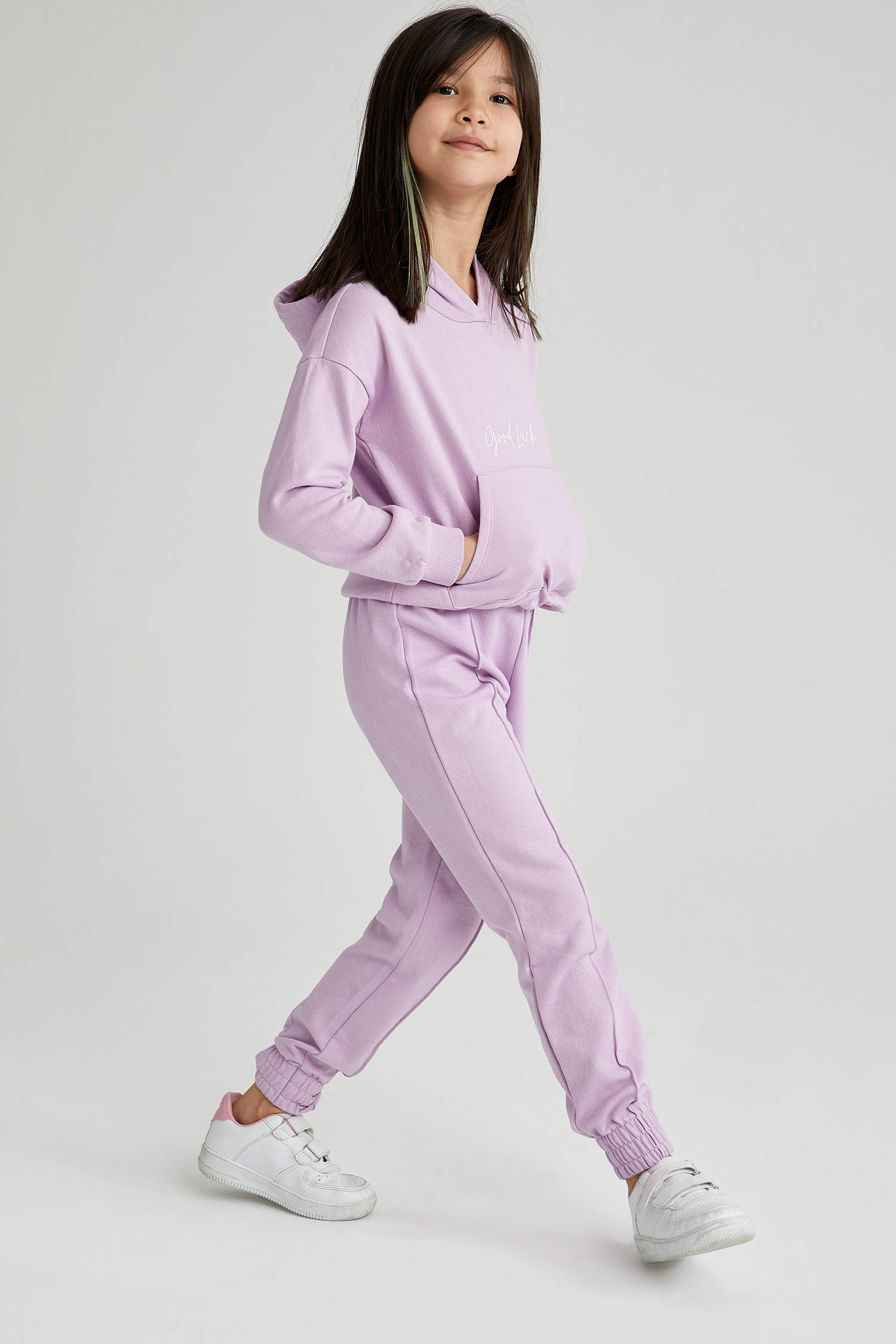 pantalon de jogging fille avec logo patine - camps united violet