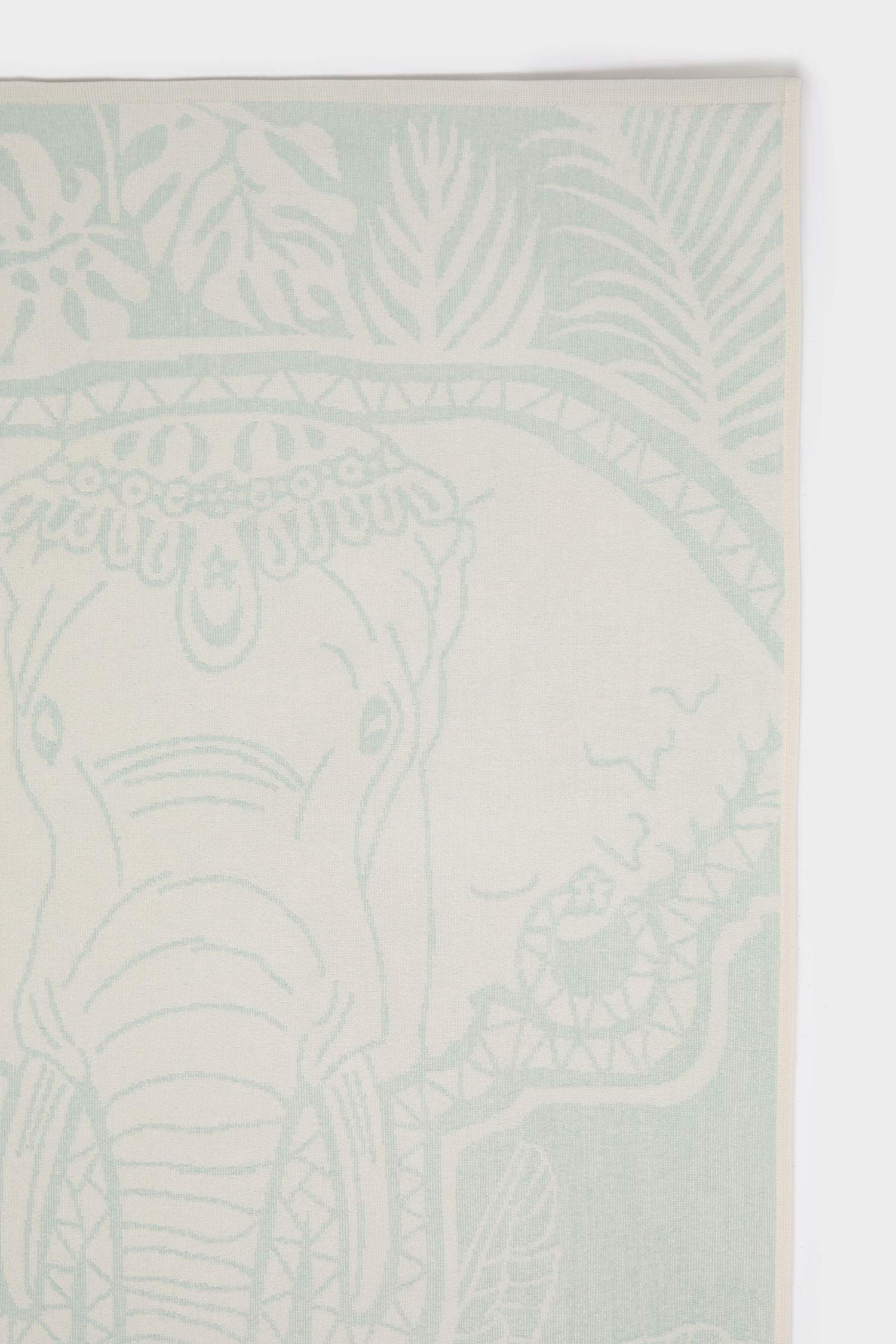 منشفة بحر نسائي قطن منقوش