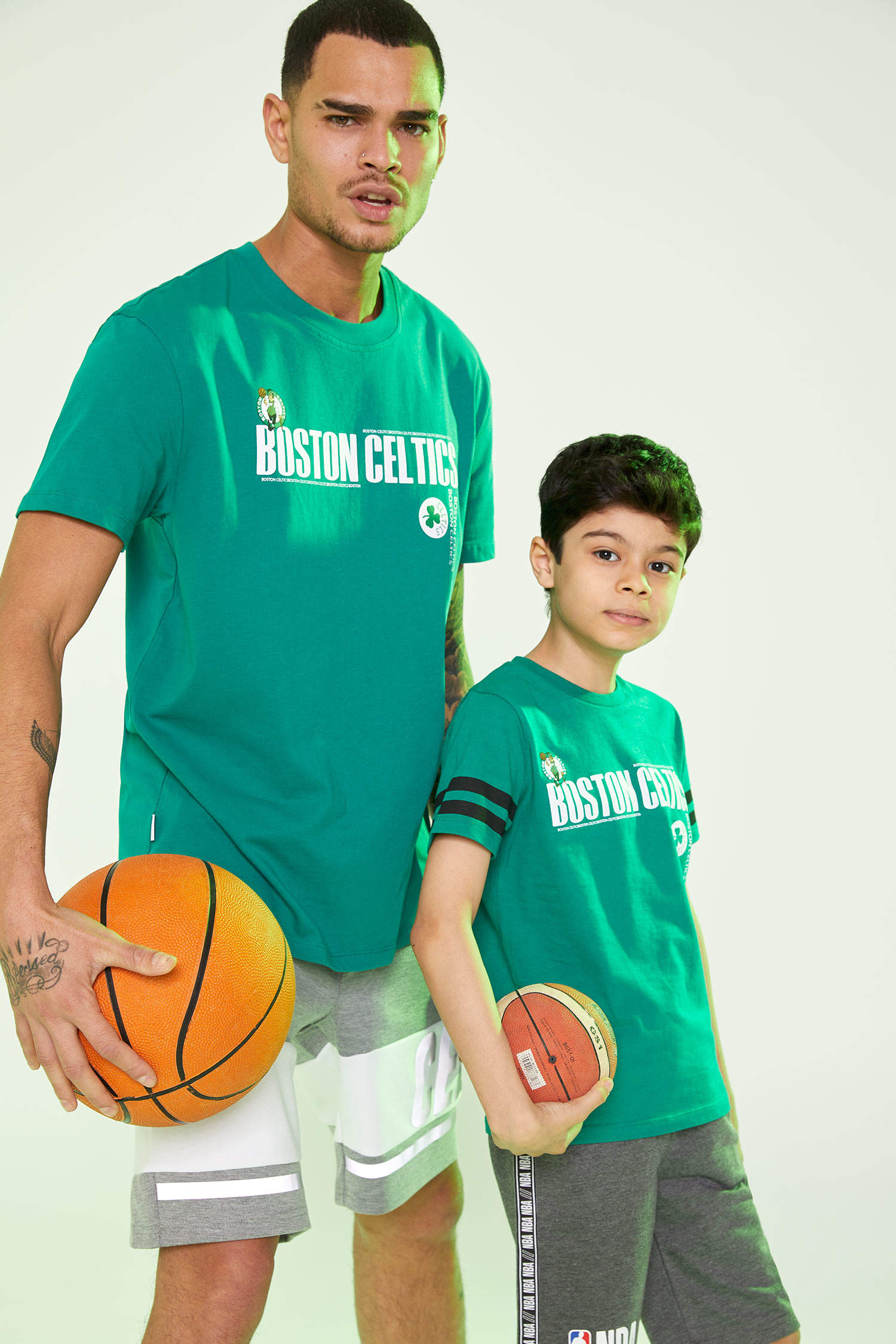Green BOYS & TEENS Boy Crew Neck Short Sleeve NBA Boston Celtics