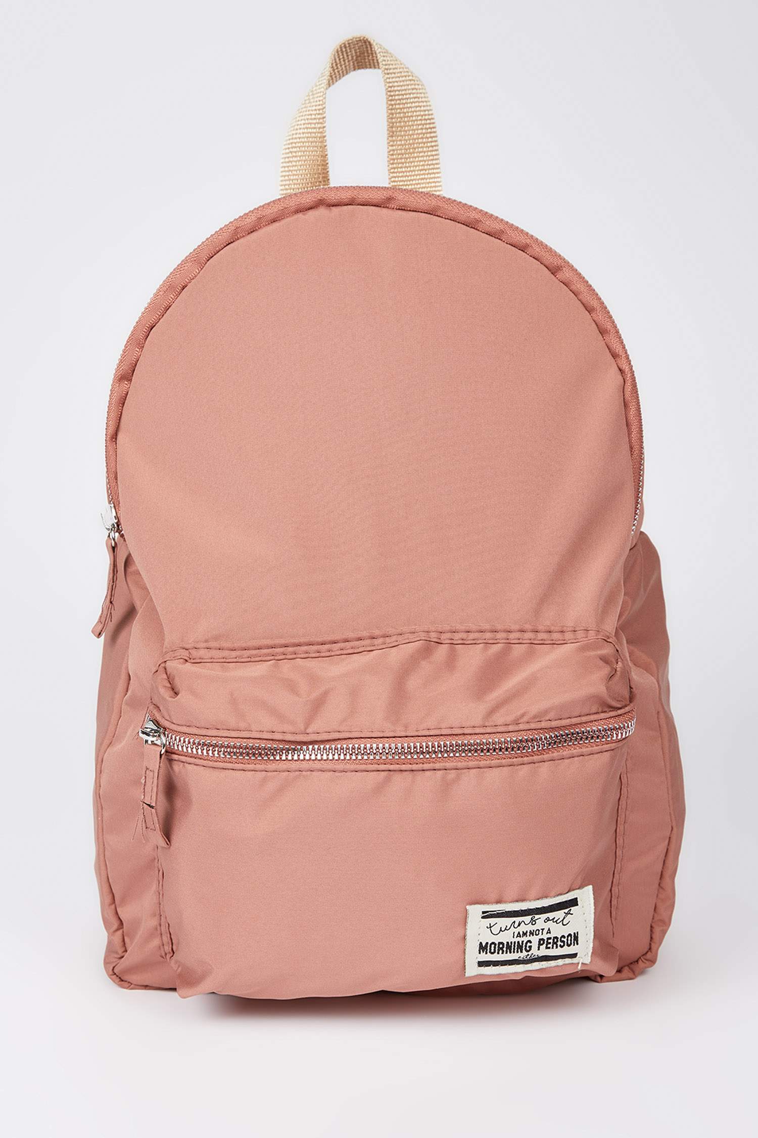 pink backpack with laptop compartment