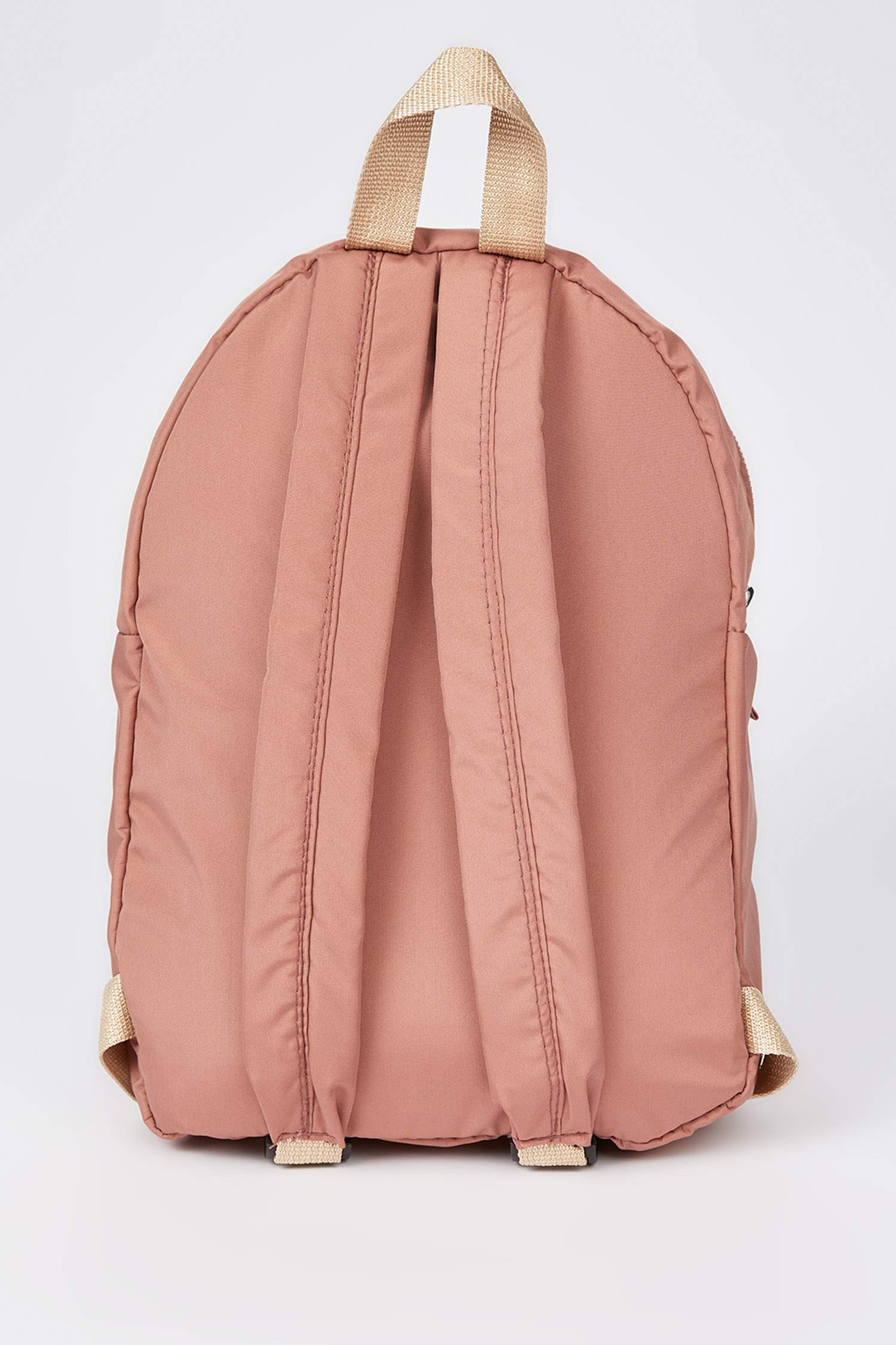 pink backpack with laptop compartment