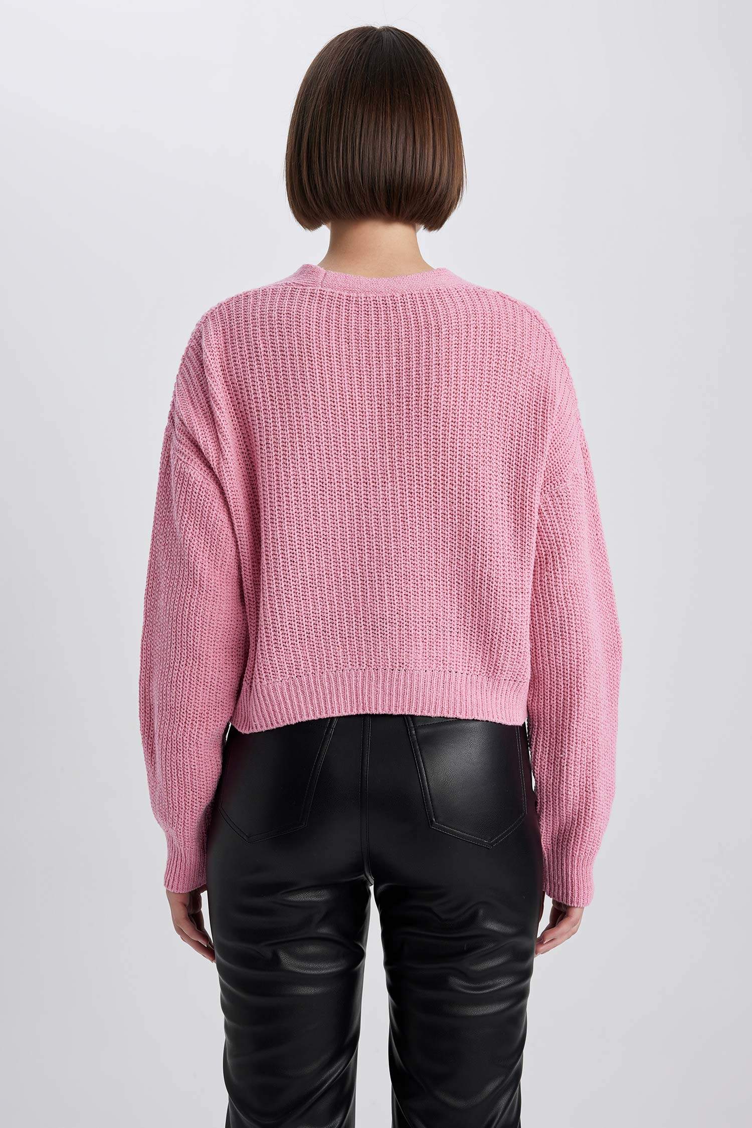 қалыпты пішім v жаға трикотаж Кардиган