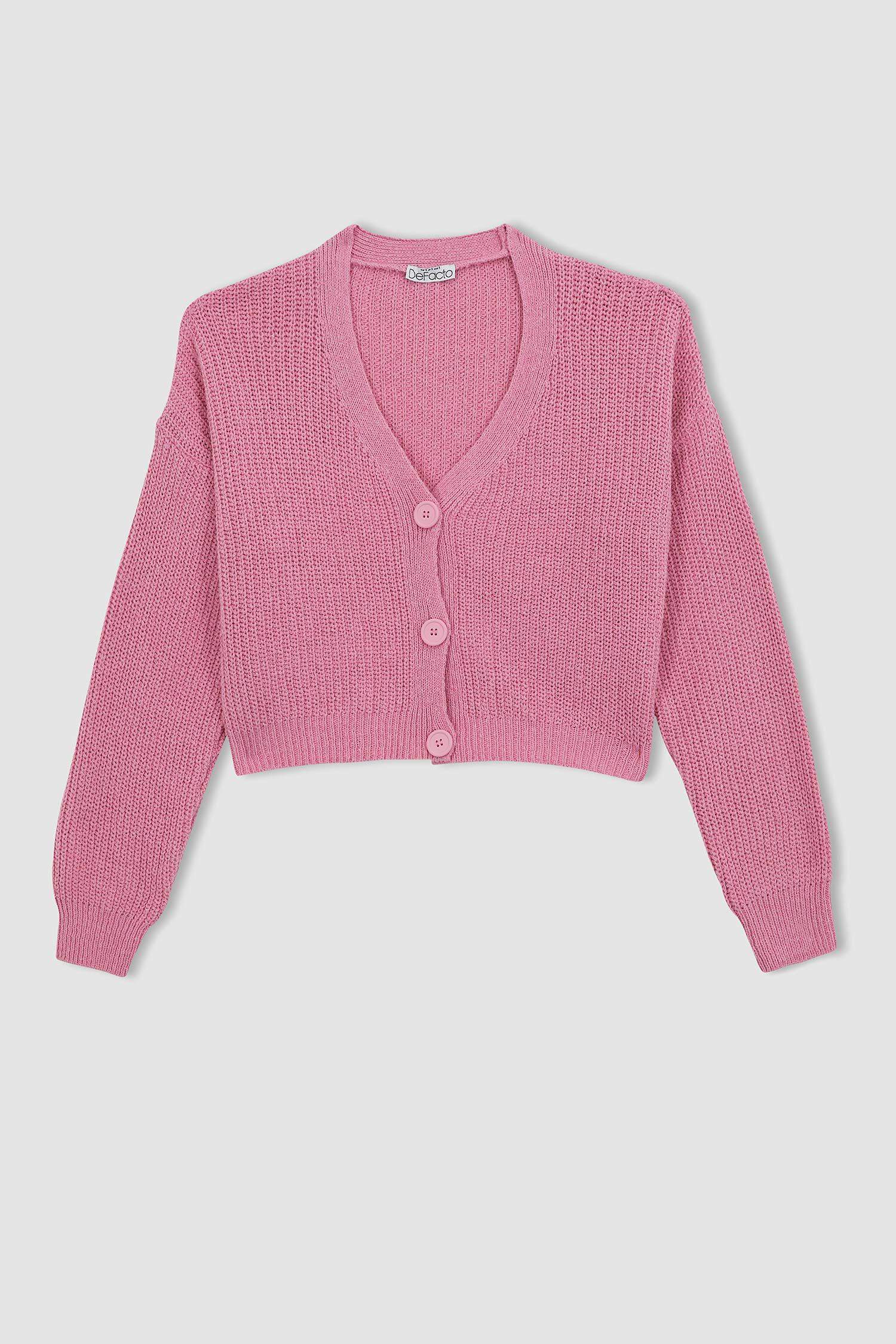 қалыпты пішім v жаға трикотаж Кардиган