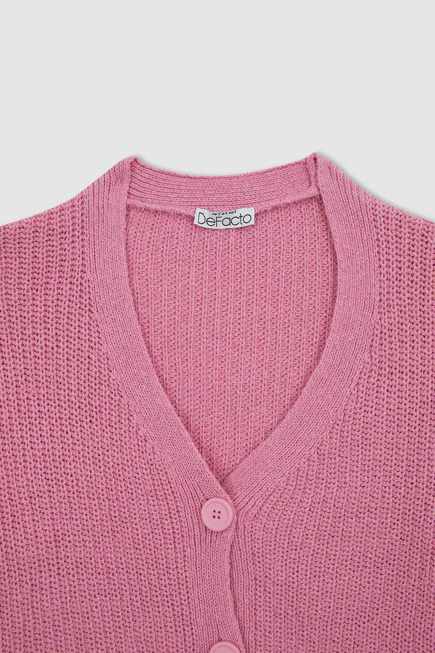 қалыпты пішім v жаға трикотаж Кардиган