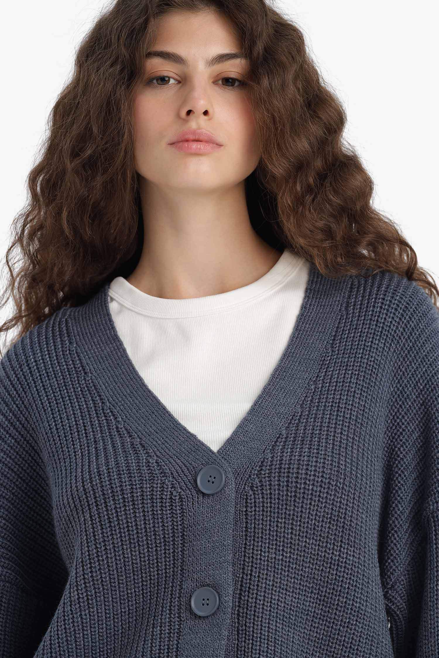 Regular Fit V-Neck Cardigan