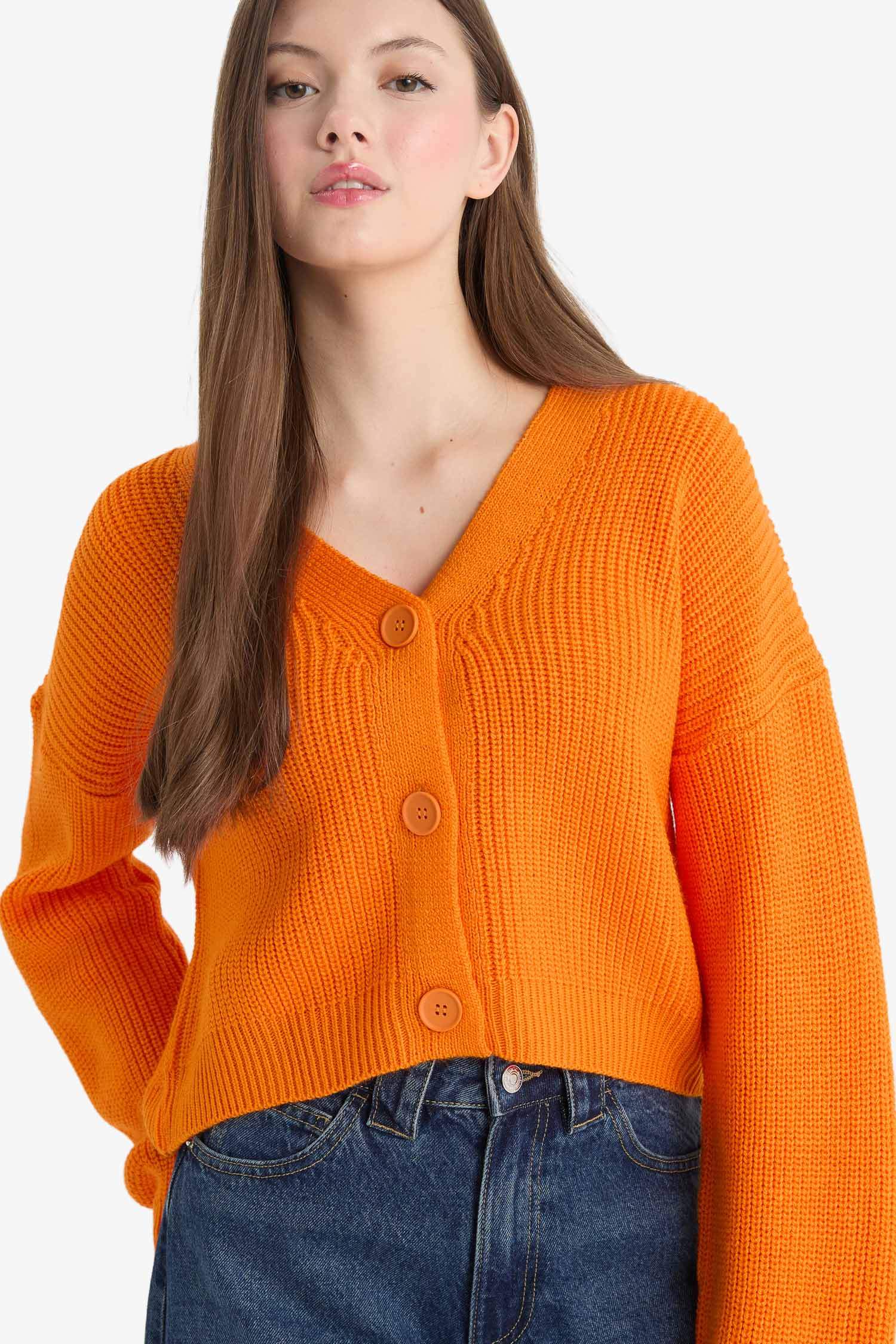 Regular Fit V-Neck Cardigan