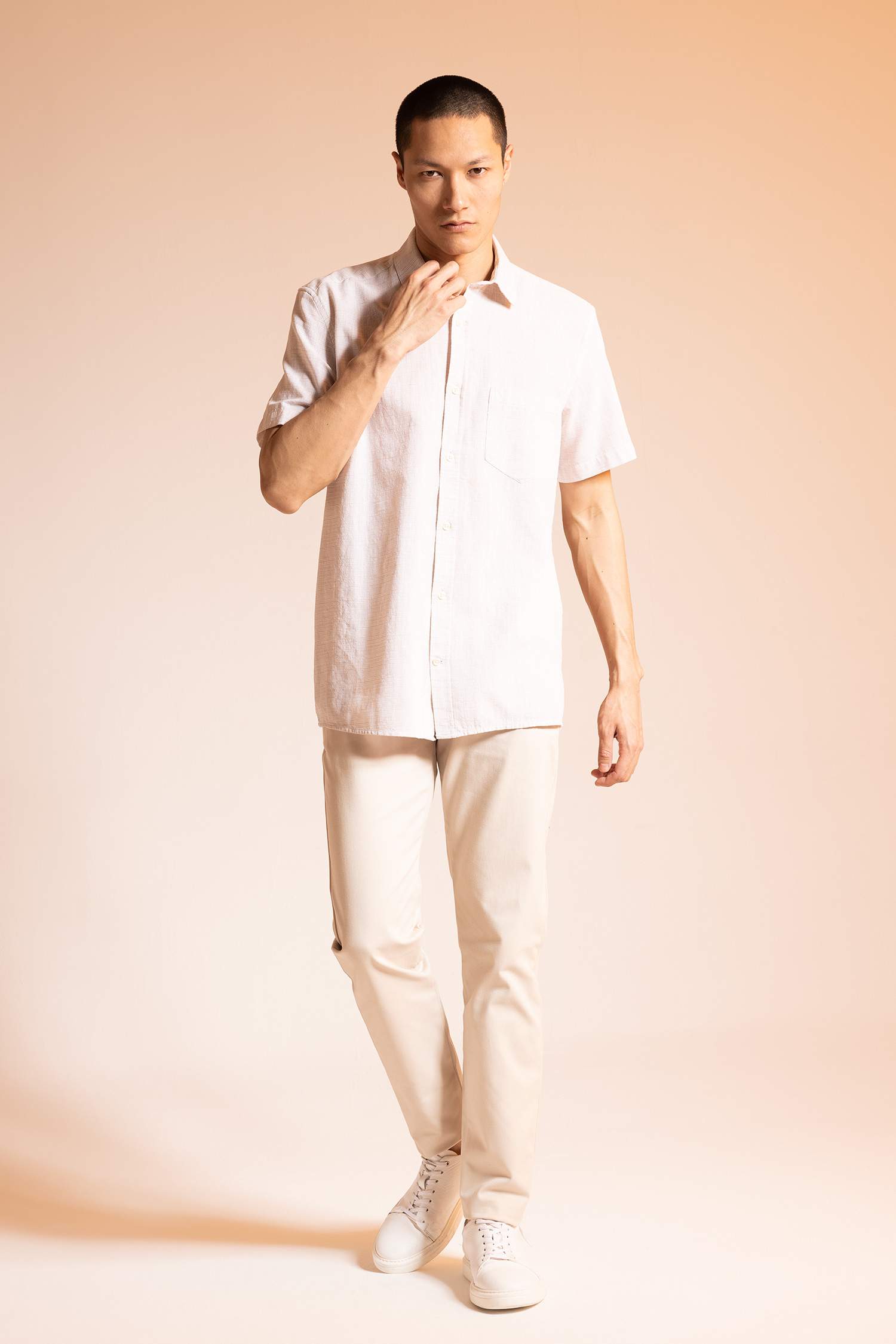 Regular Fit Short Sleeve Cotton Shirt