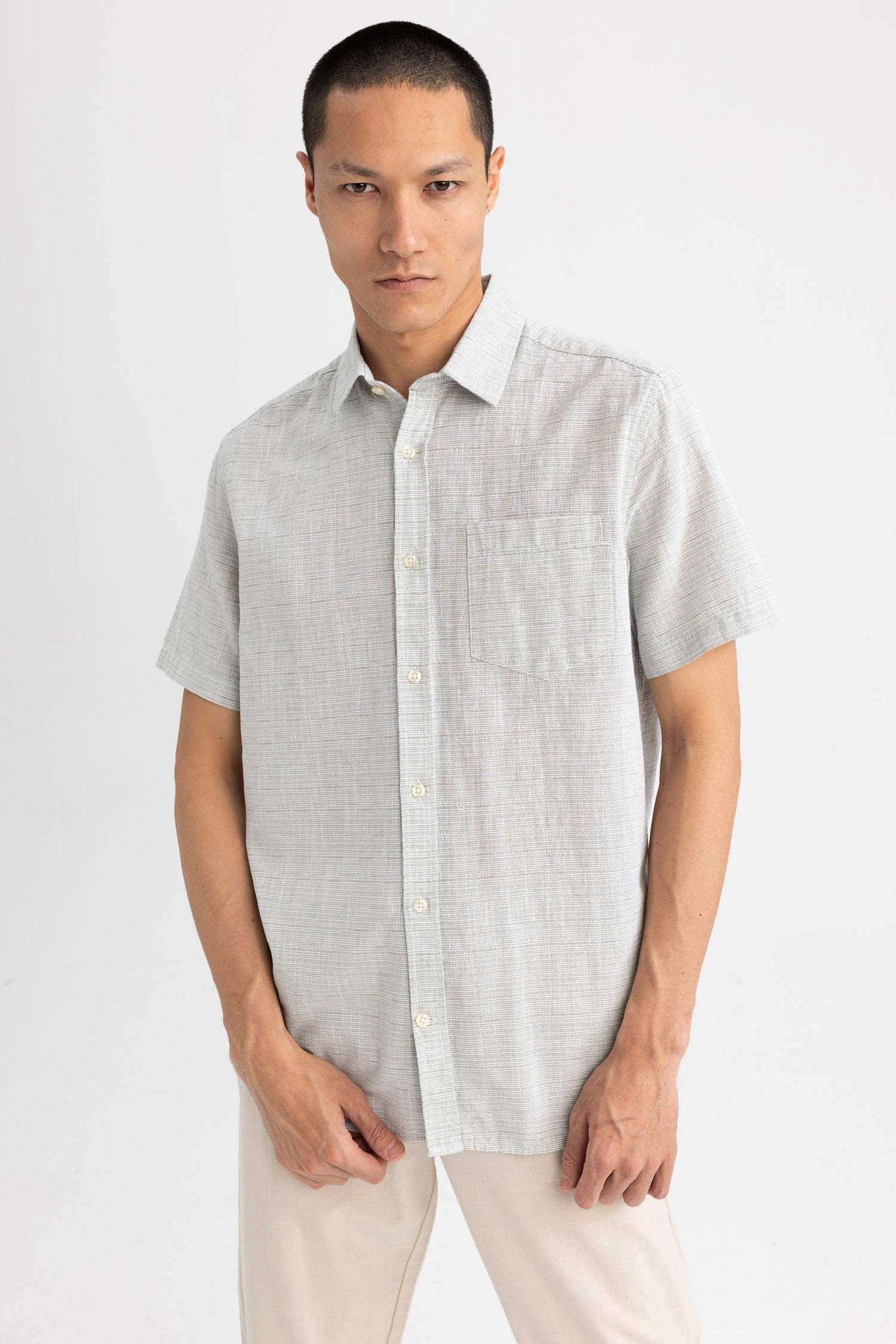 قميص بولو نص كم قصة عادية