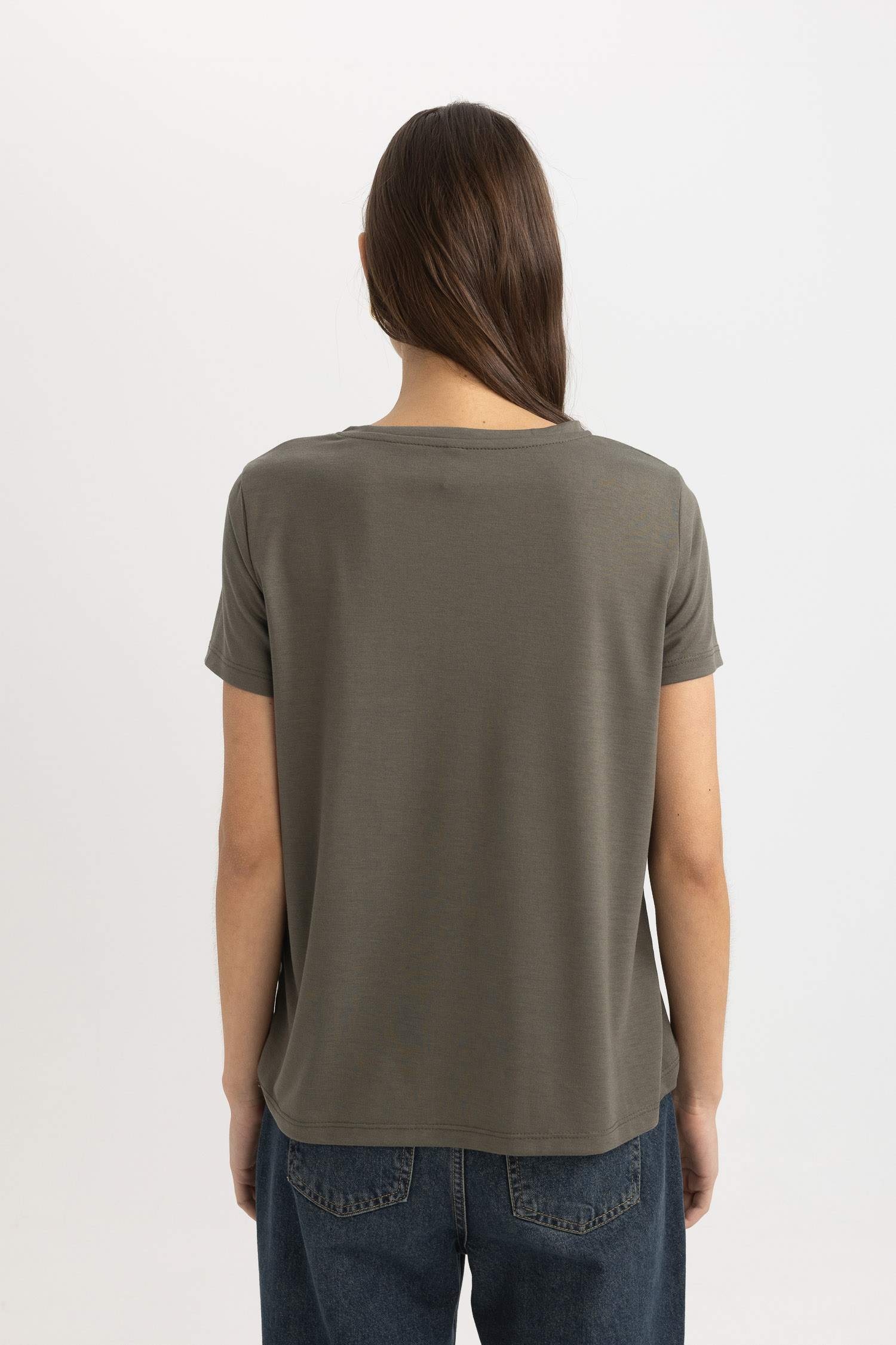 Regular Fit V-Neck Short Sleeve T-Shirt