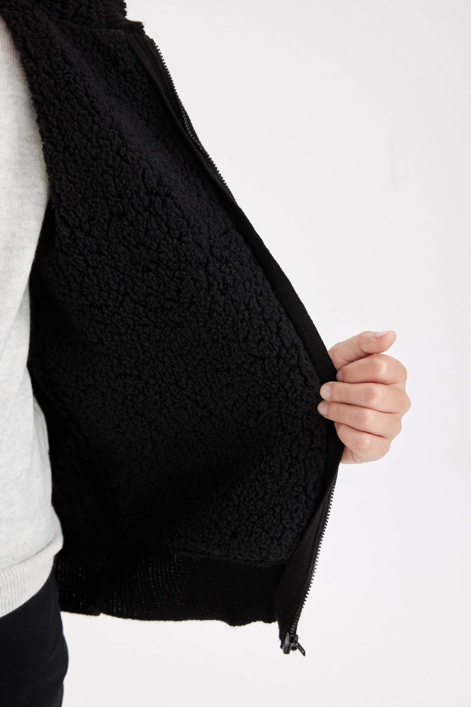 Кардиган базовый с капюшоном на молнии для мальчиков, Школьная коллекция