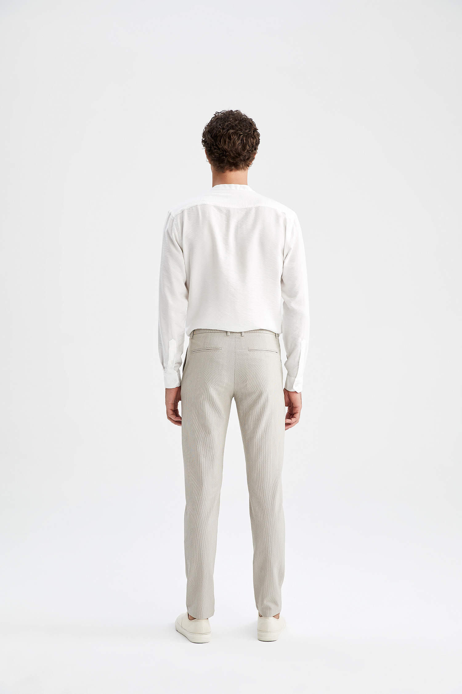 Defacto Tailored Fit Basic Chino Pantolon. 4
