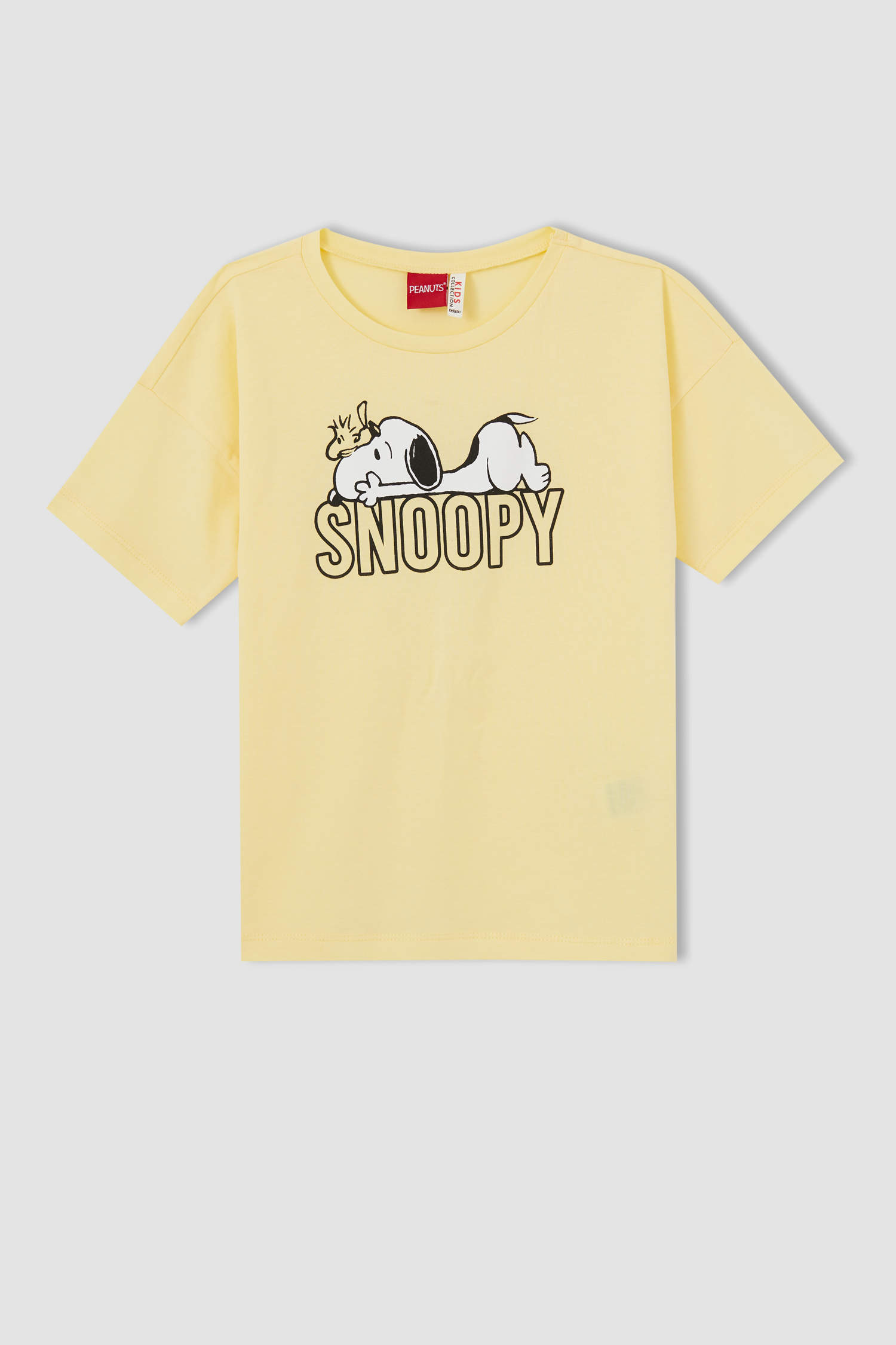 Yellow Girls & Teens Girl Snoopy Licensed Short Sleeve T-shirt And ...