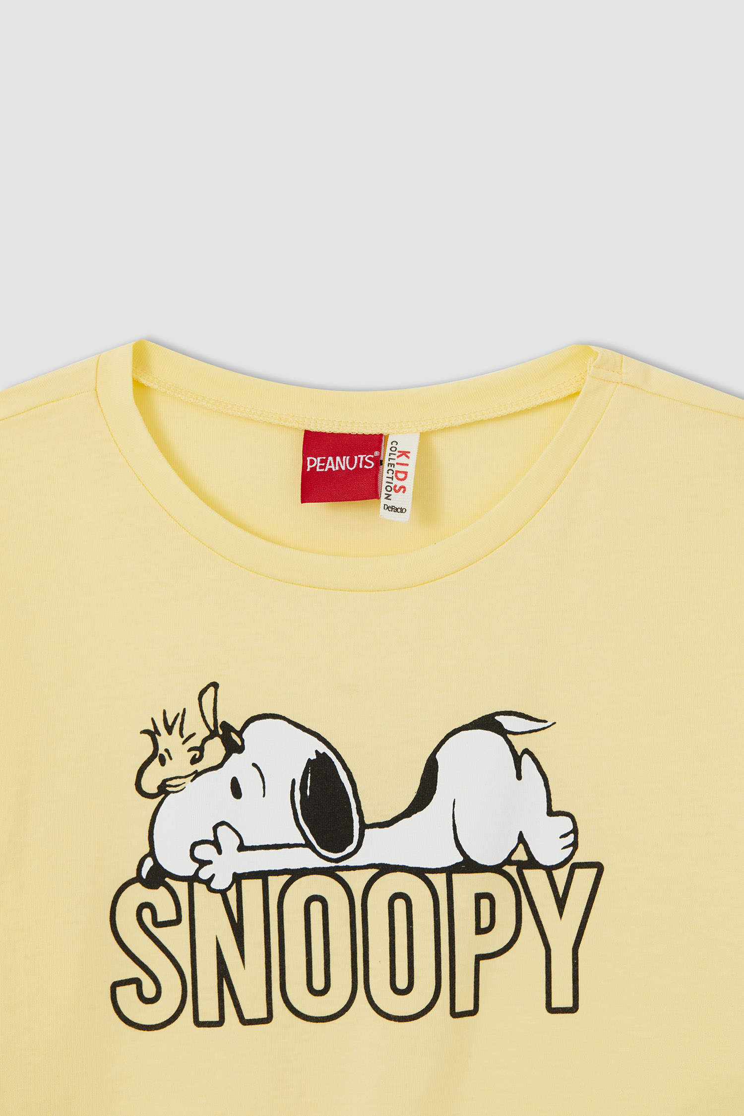 Yellow Girls & Teens Girl Snoopy Licensed Short Sleeve T-shirt And ...