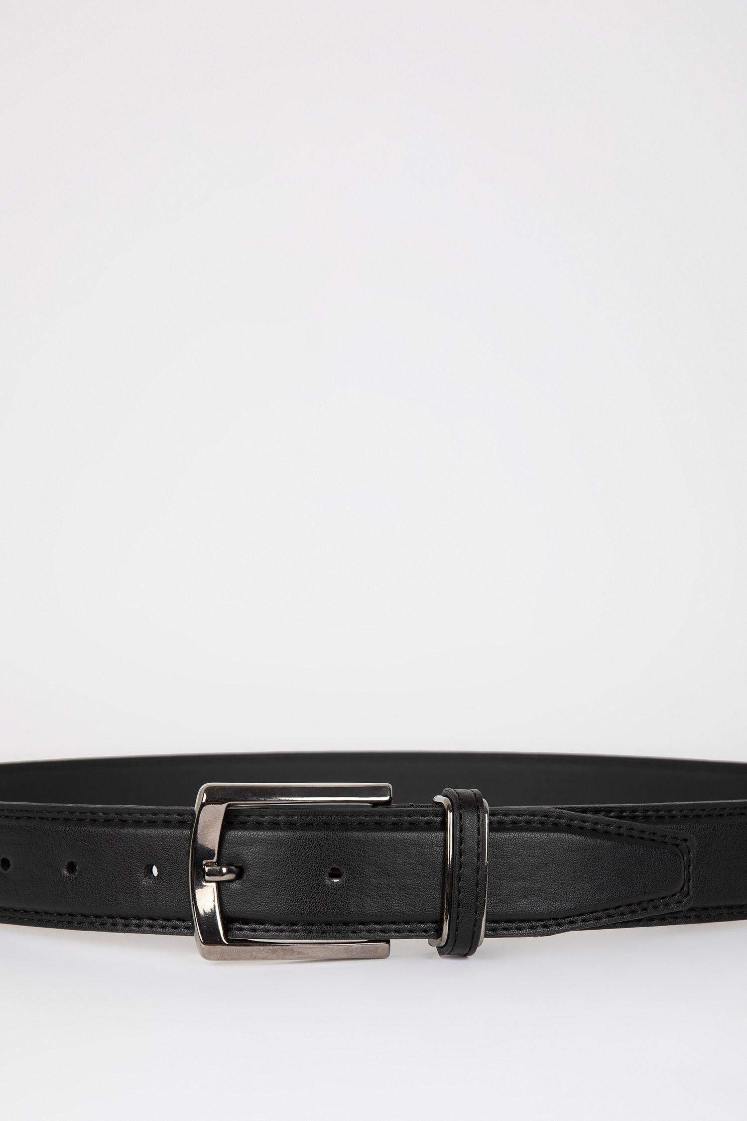 з прямокутною пряжкою зі штучної шкіри для чоловіків