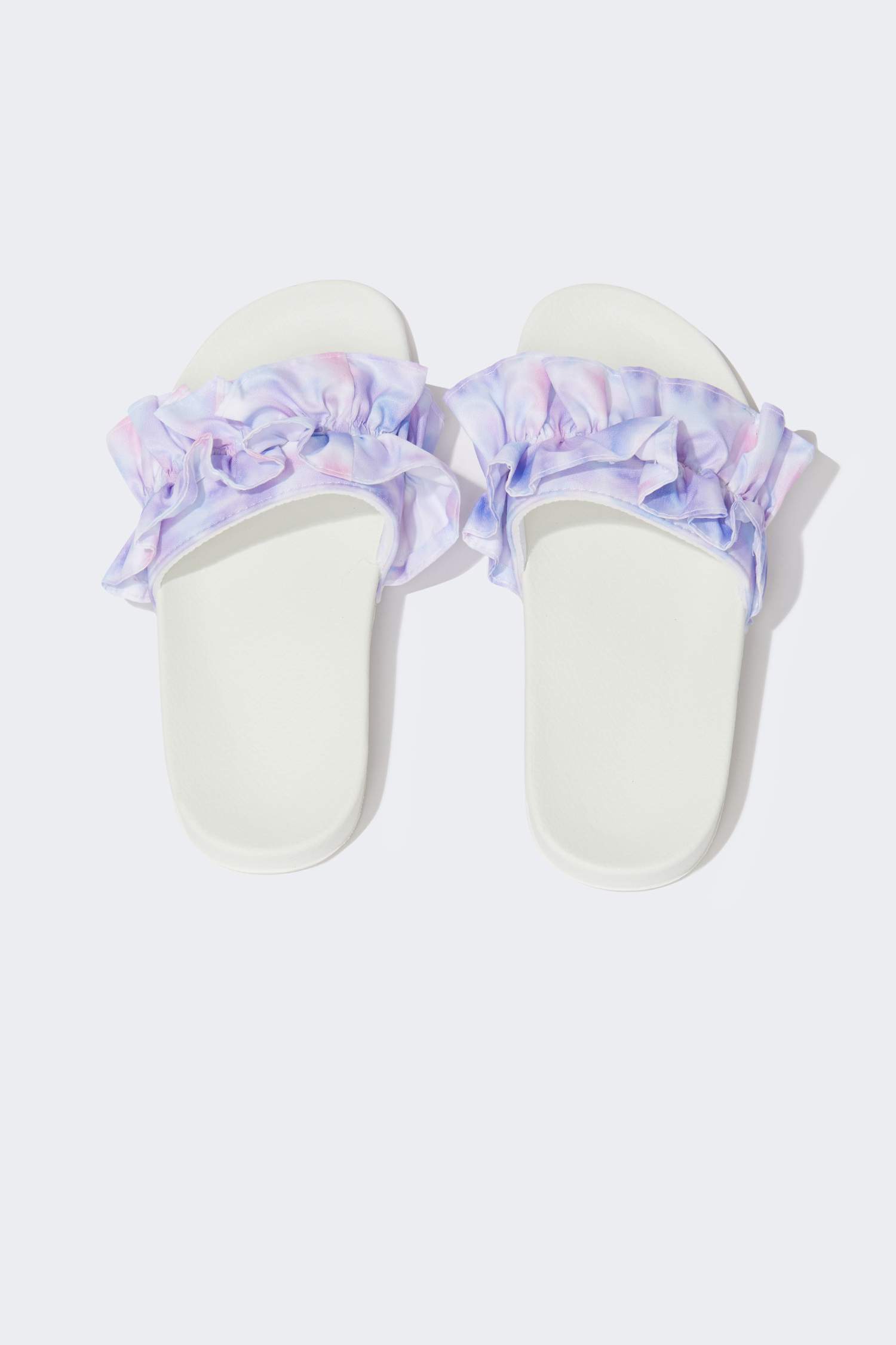 Тапочки с оборками для девочек