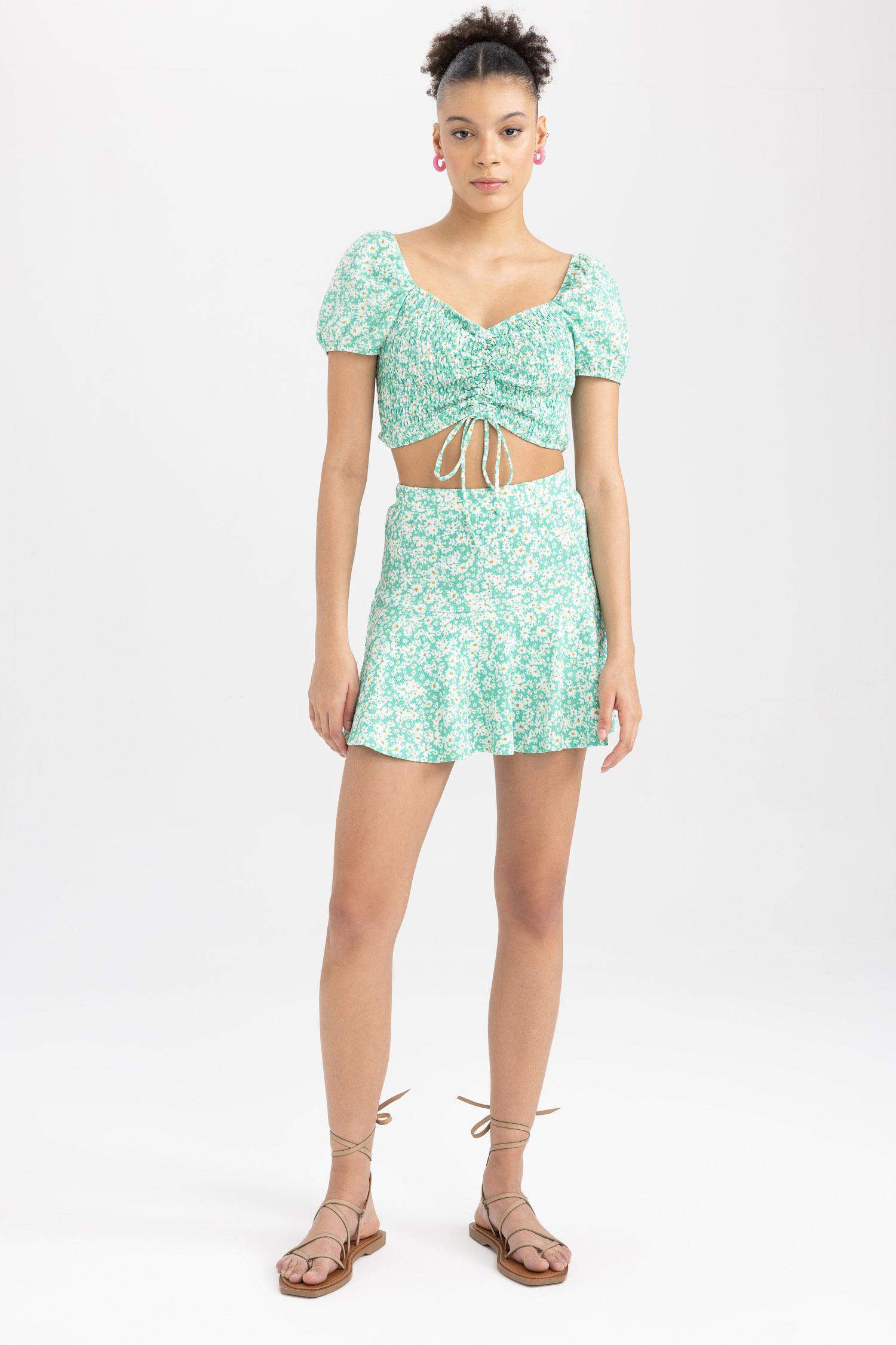 جيبه شورت قصير مطبوع